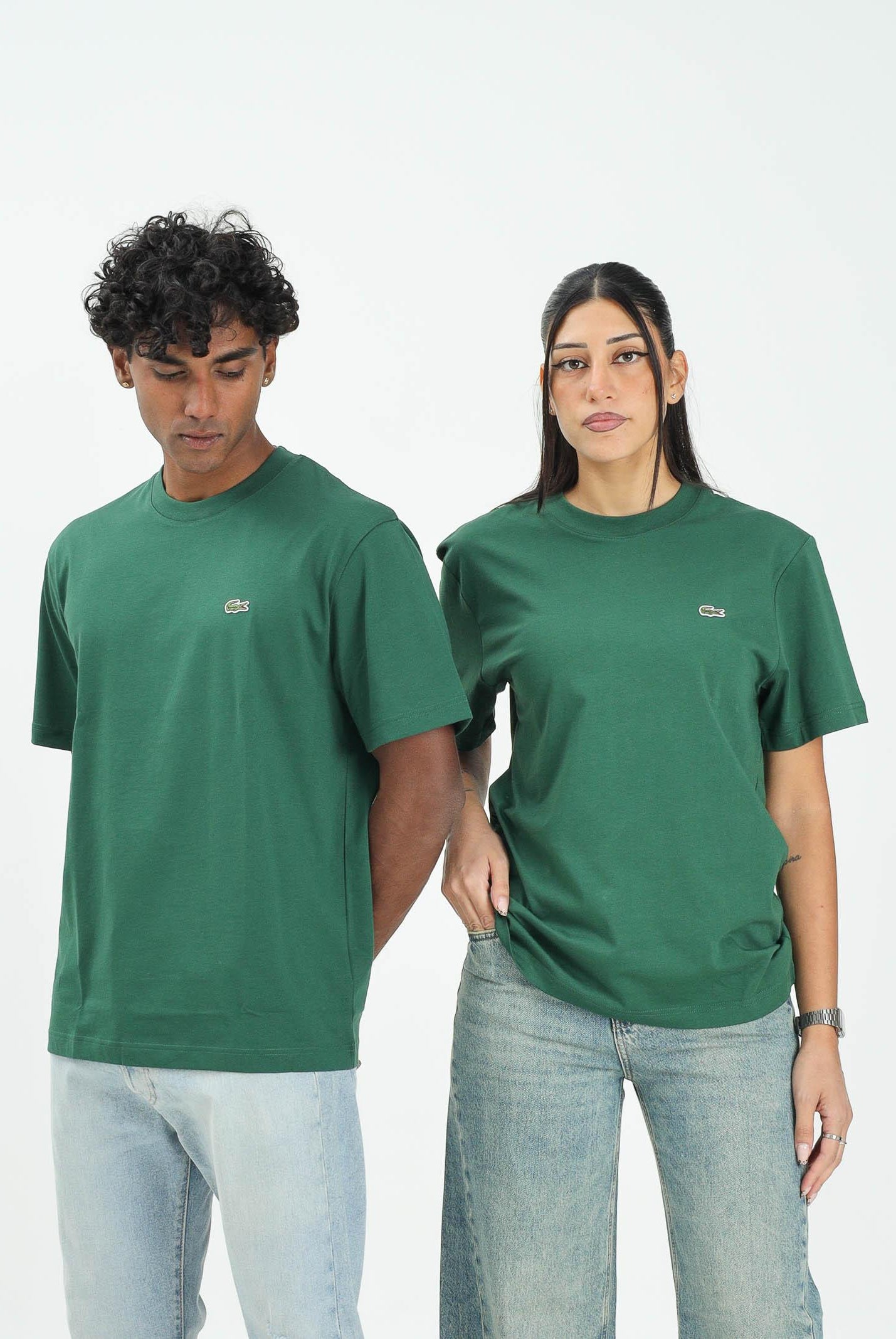 LACOSTE T-shirt a manica corta verde per uomo e donna TH7318 132 LACOSTE