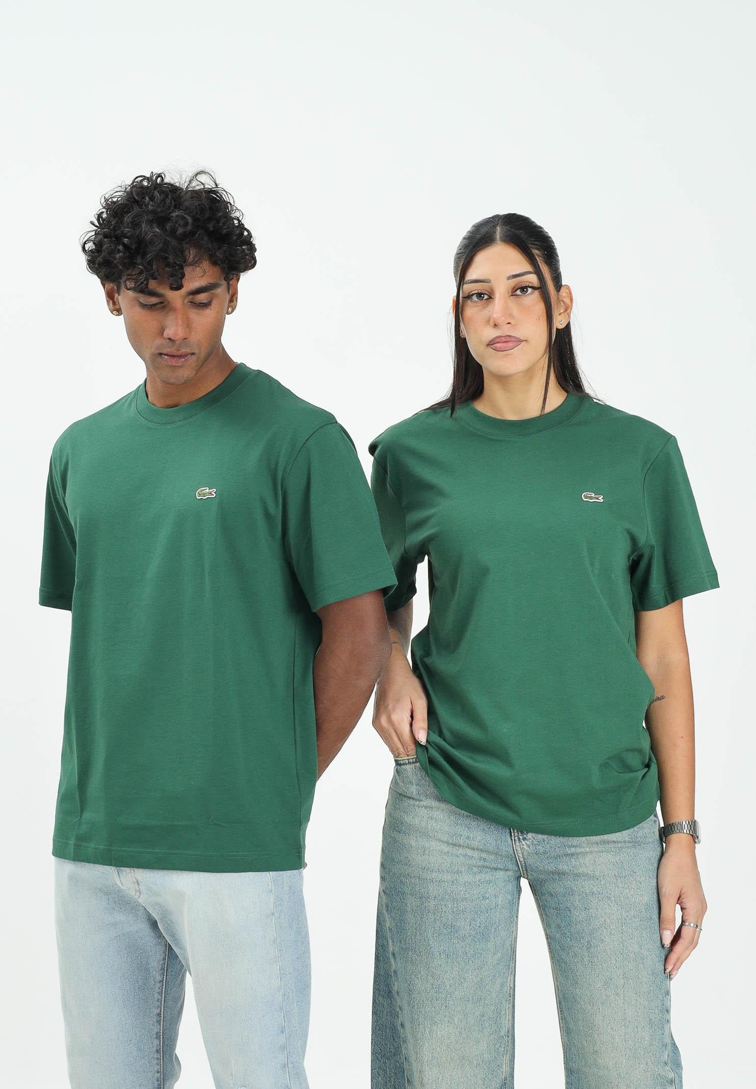 LACOSTE T-shirt a manica corta verde per uomo e donna TH7318 132 LACOSTE