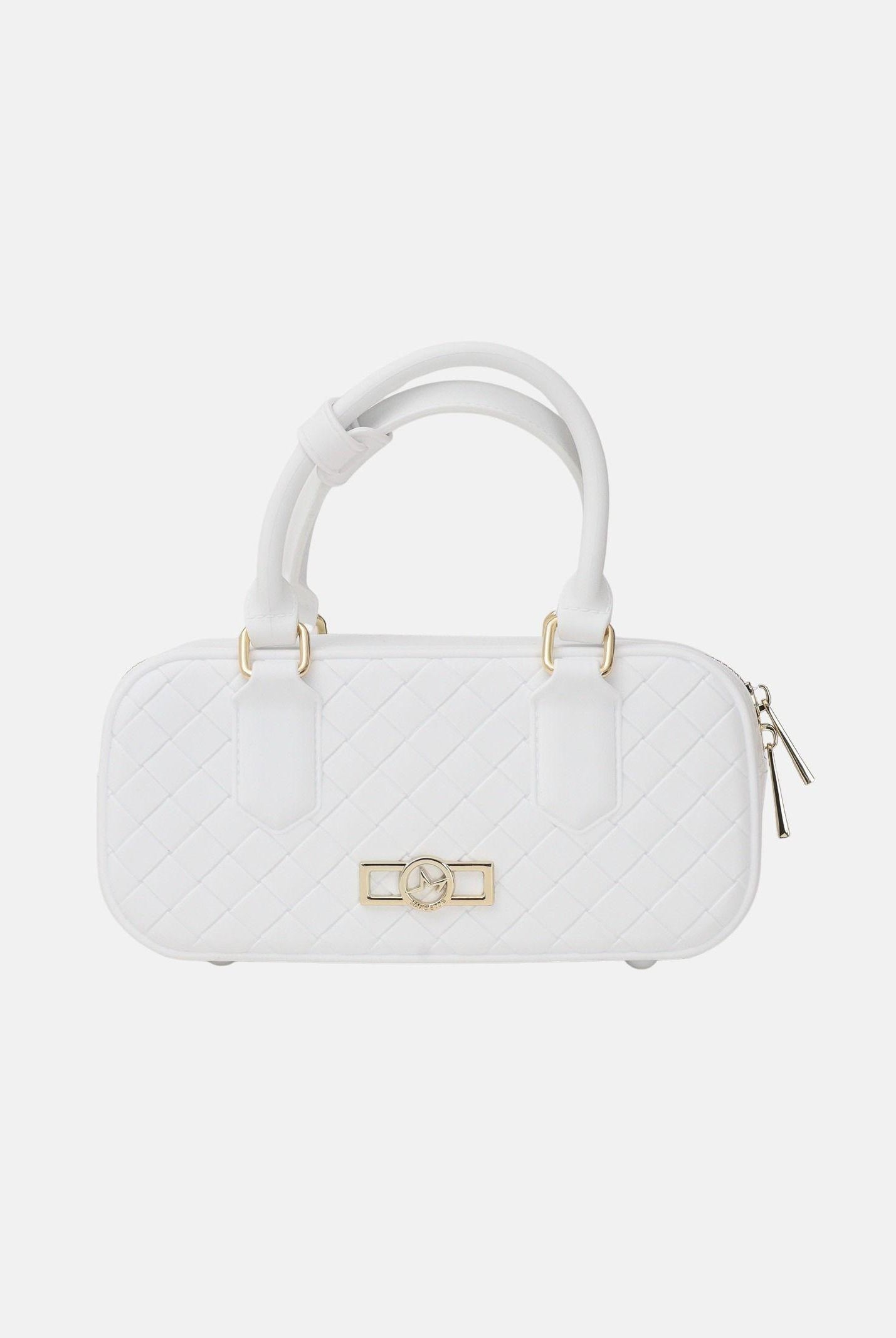 MARC ELLIS Borsa a mano Flat Glitty bianca da donna FLAT-GLITTY MILIGO MARC ELLIS