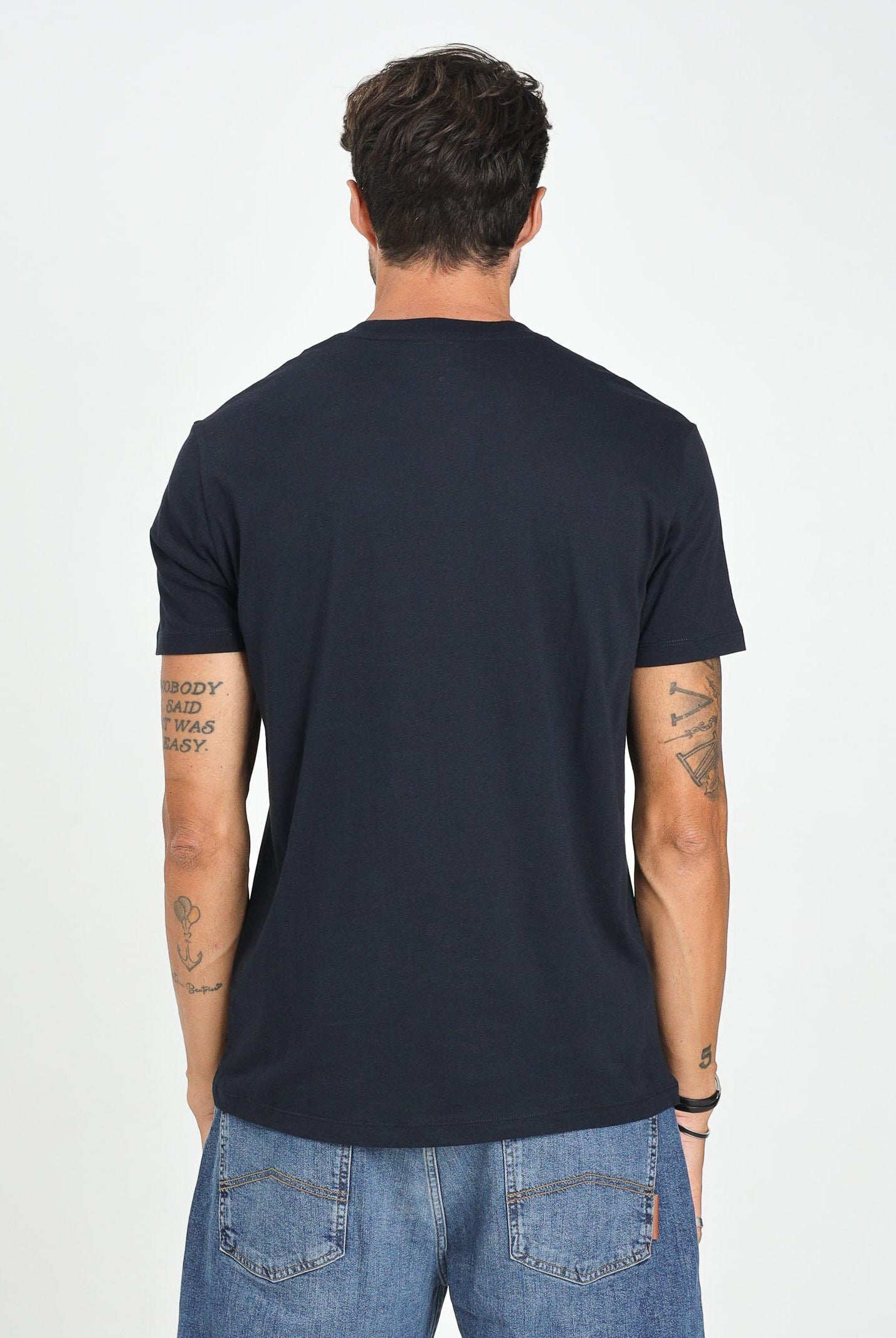ARMANI EXCHANGE T-shirt a manica corta blu da uomo con ricamo A|X XM001568AF10358 UB101 ARMANI EXCHANGE