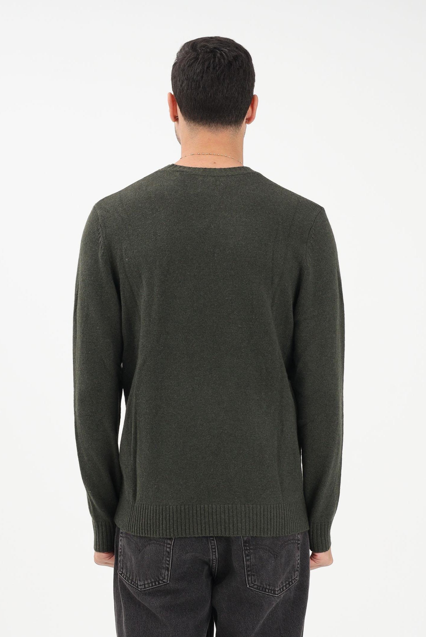 LEVI'S® Maglioncino girocollo Original Housemark verde bosco da uomo A4320-0025 . LEVI'S®