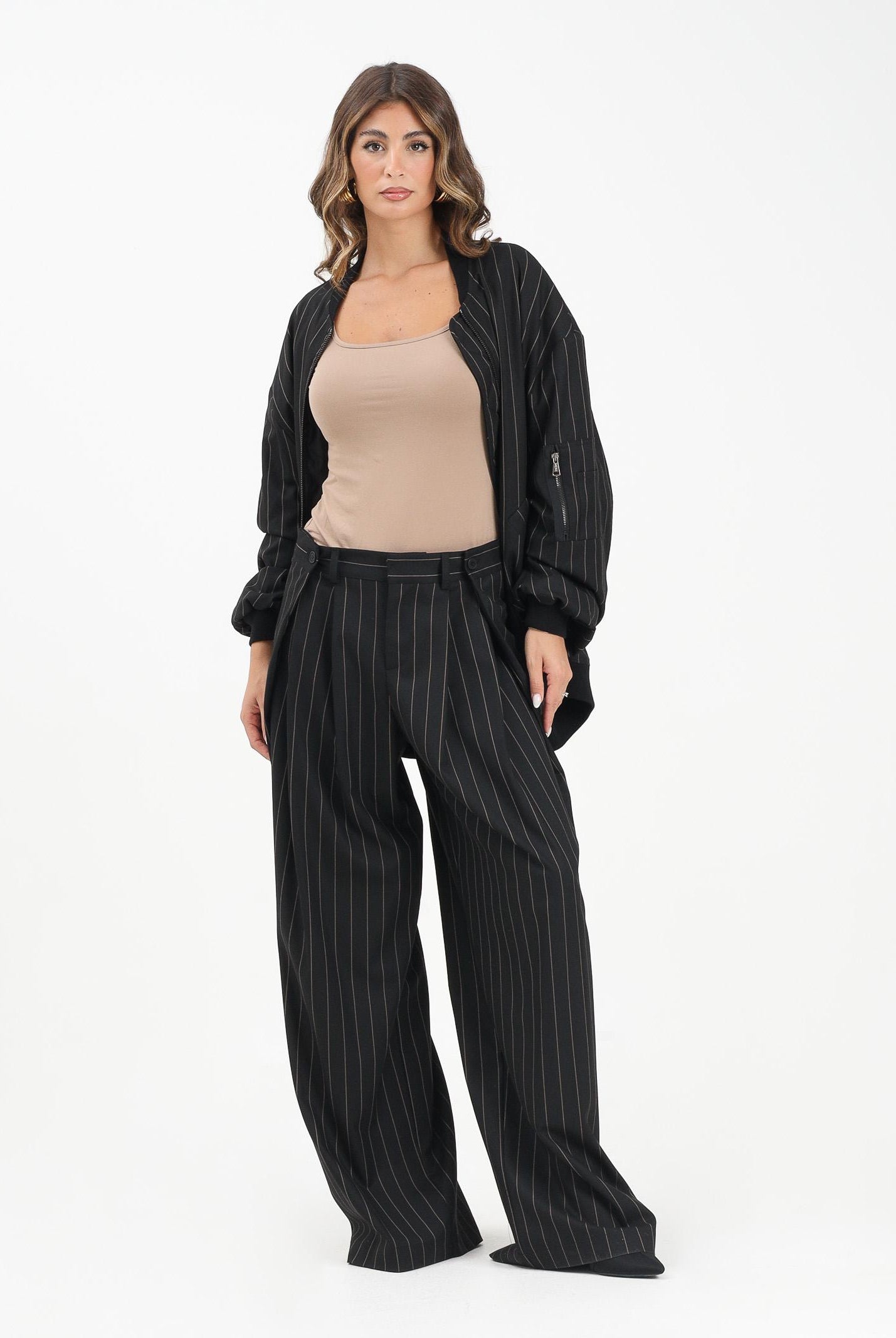 MAR DE MARGARITAS Pantalone Ashton nero da donna MMABW01397 NE01 Mar de margaritas