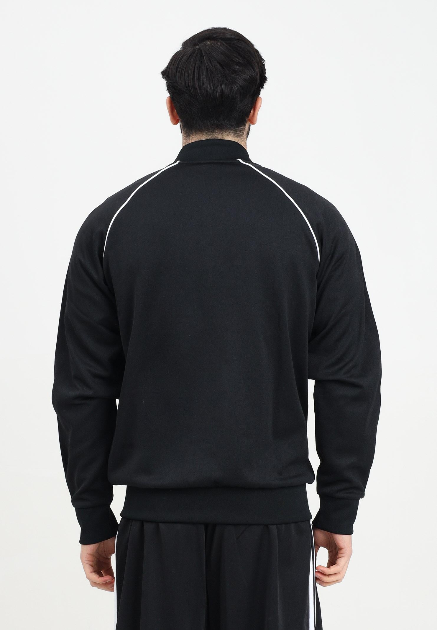 ADIDAS ORIGINALS Felpa con zip Adicolor Classics SST nera da uomo IM4545 . ADIDAS ORIGINALS