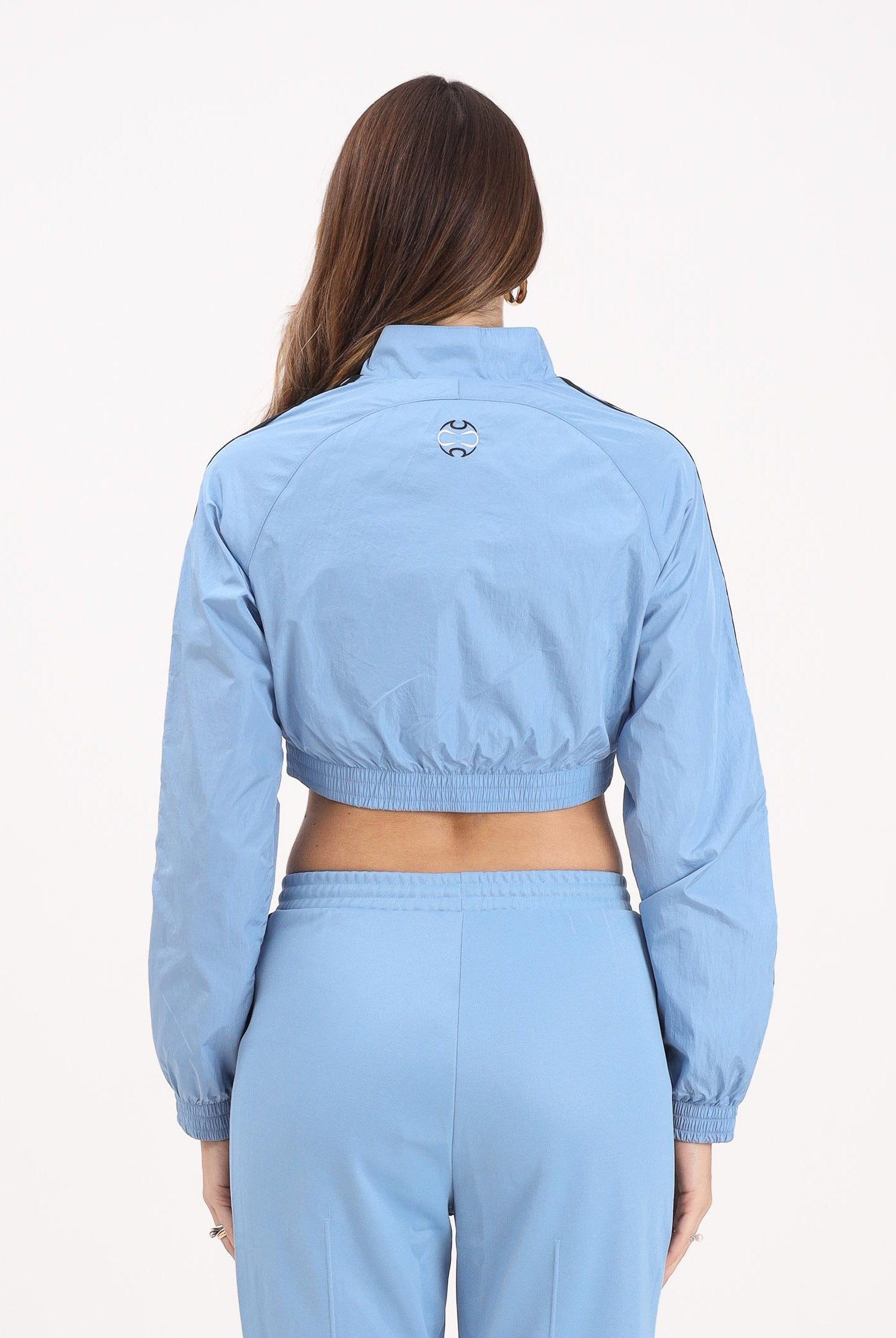 ADIDAS ORIGINALS Giacca a vento Teamgeist adicolor Cropped azzurra da donna JZ8277 ADIDAS ORIGINALS