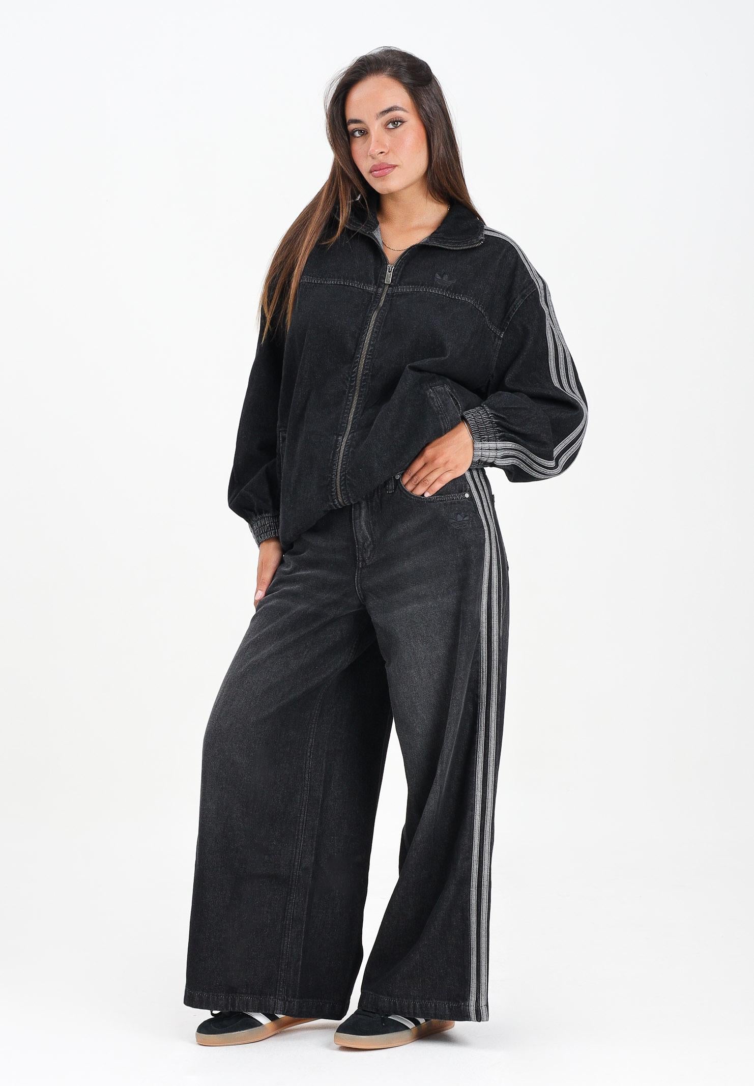 ADIDAS ORIGINALS Jeans Adicolor Denim Adilenium in denim nero da donna JV7453 ADIDAS ORIGINALS