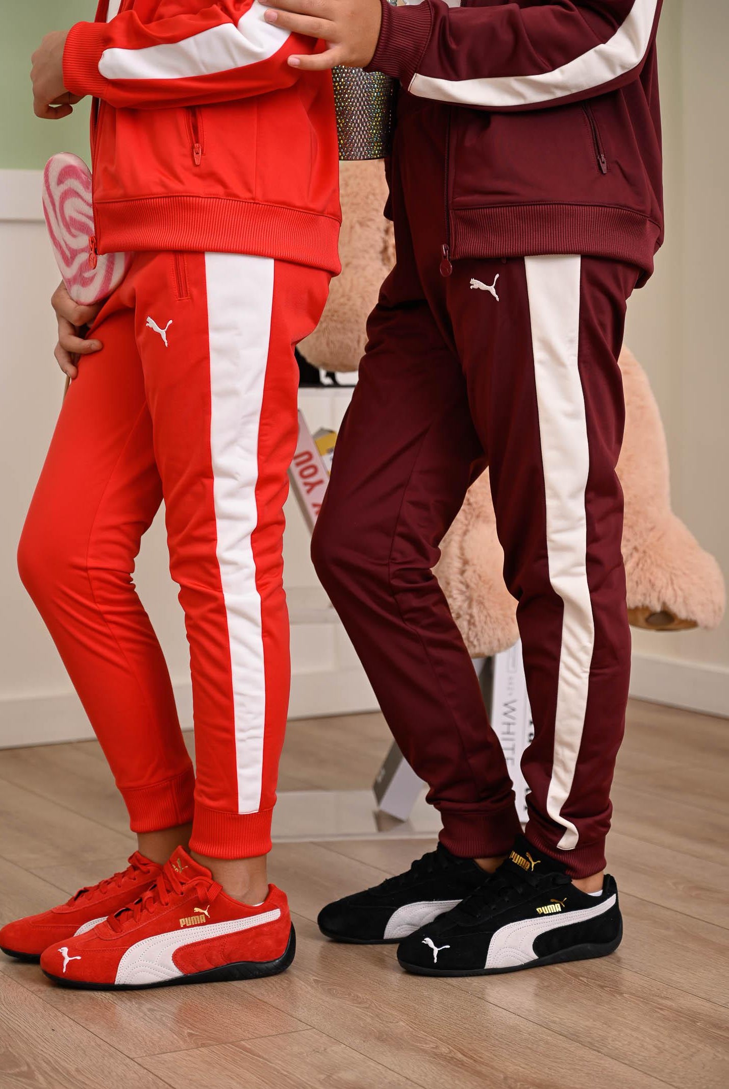 PUMA Pantalone sportivo T7 ALWAYS ON rossa per bambino e bambina 629876 11 PUMA