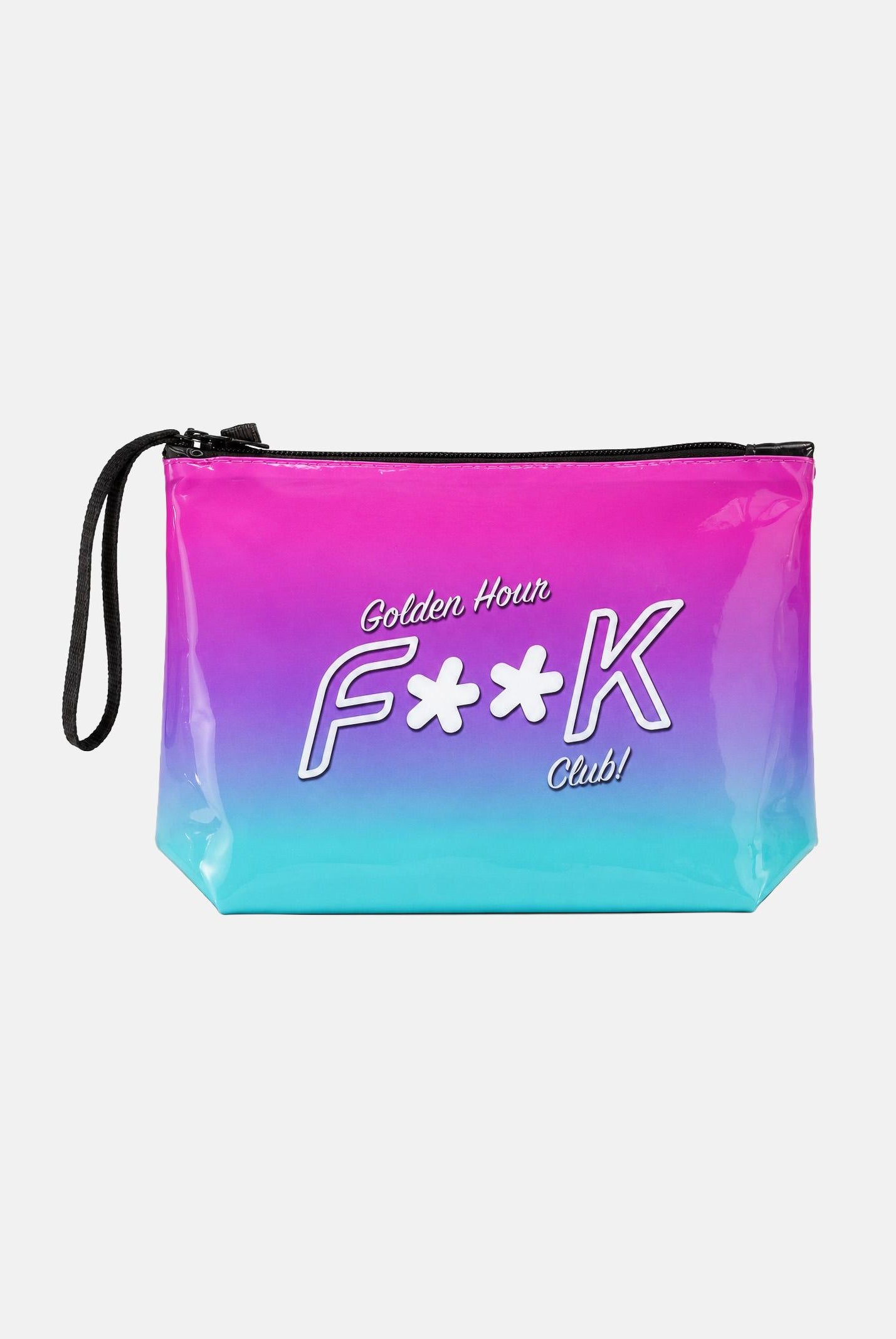 F**K pochette a mano Golden Hour Fuxia-verde acqua donna. POCHETTE-FK FUVE F**K