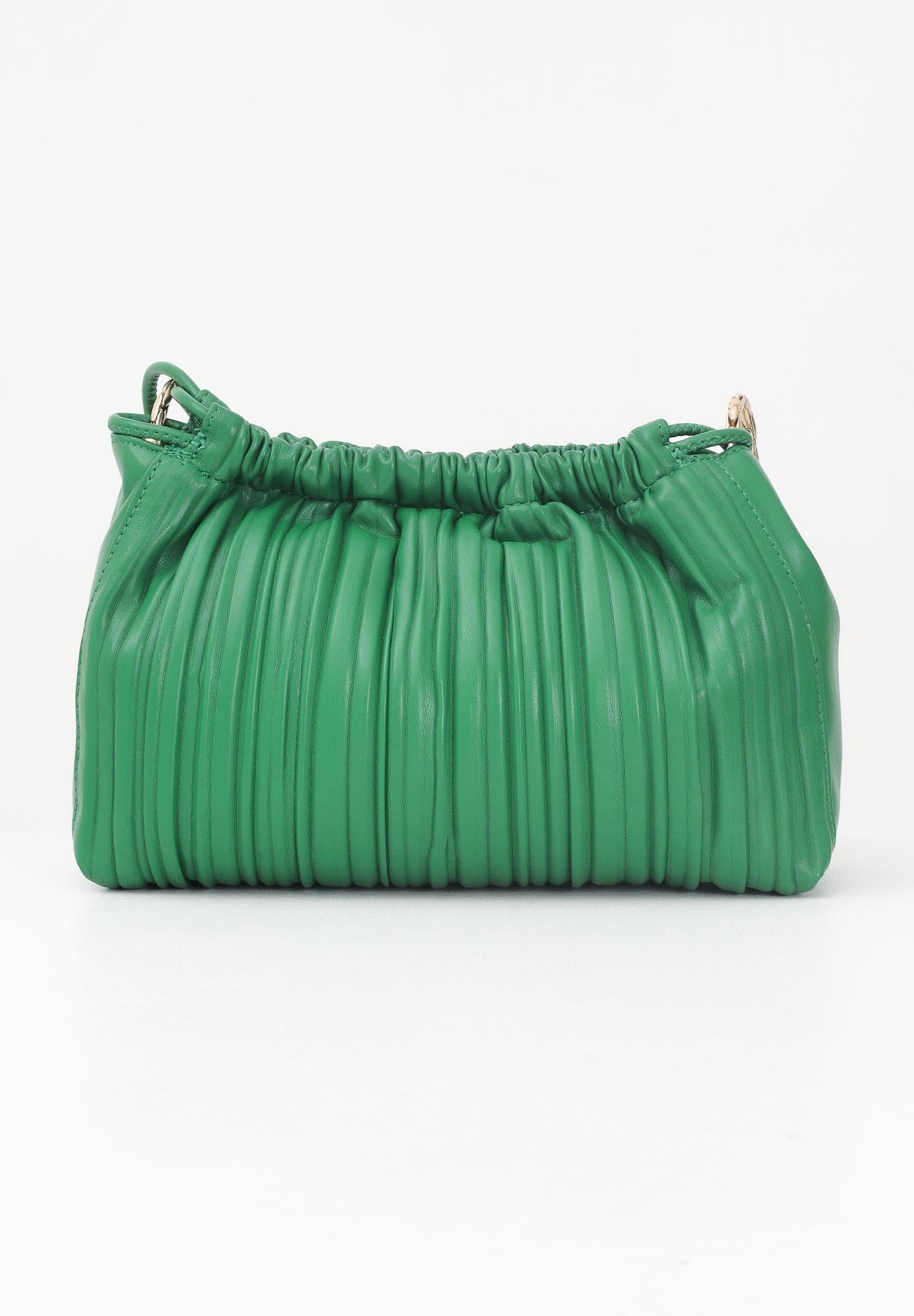 CALVIN KLEIN Borsa a spalla verde da donna in ecopelle plissettata LV04F3076G 0K6 CALVIN KLEIN