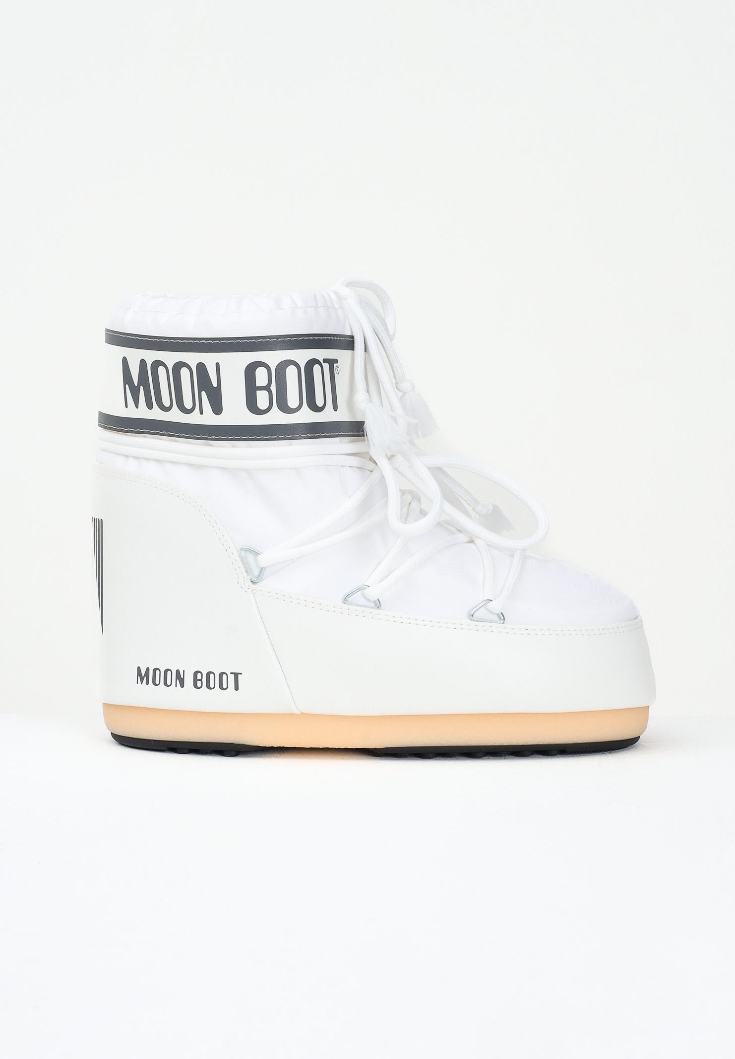MOON BOOT Stivali da neve ICON LOW bianchi per uomo e donna 80D1409340 A009 MOON BOOT