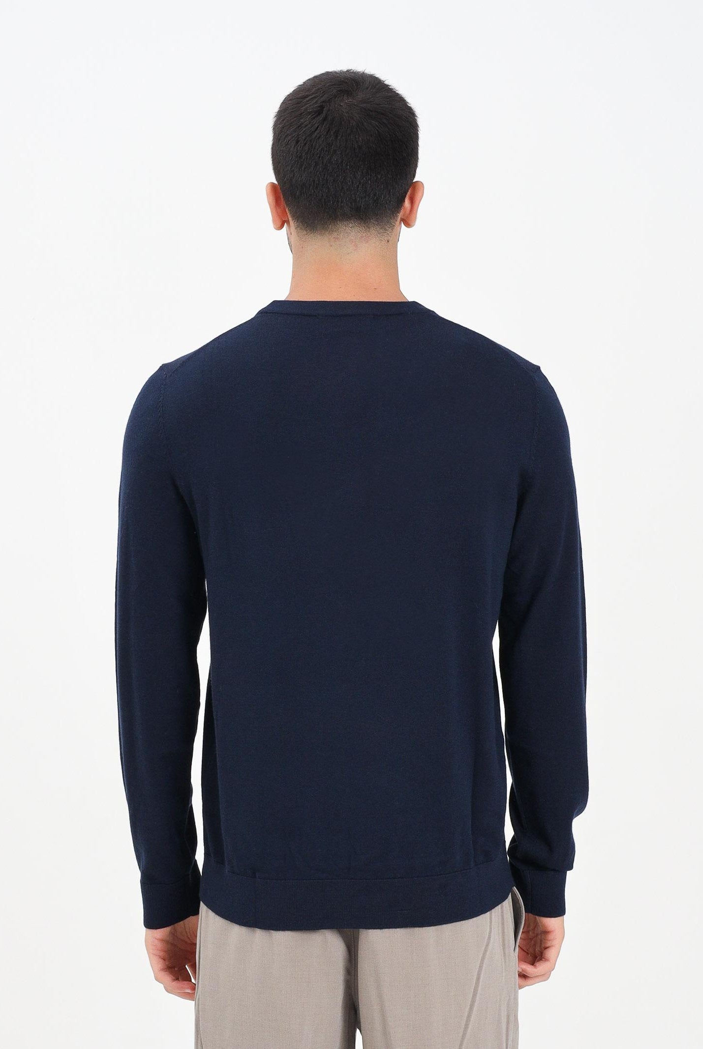 SELECTED HOMME Maglioncino girocollo blu da uomo 16094647 NavyBlazer SELECTED HOMME