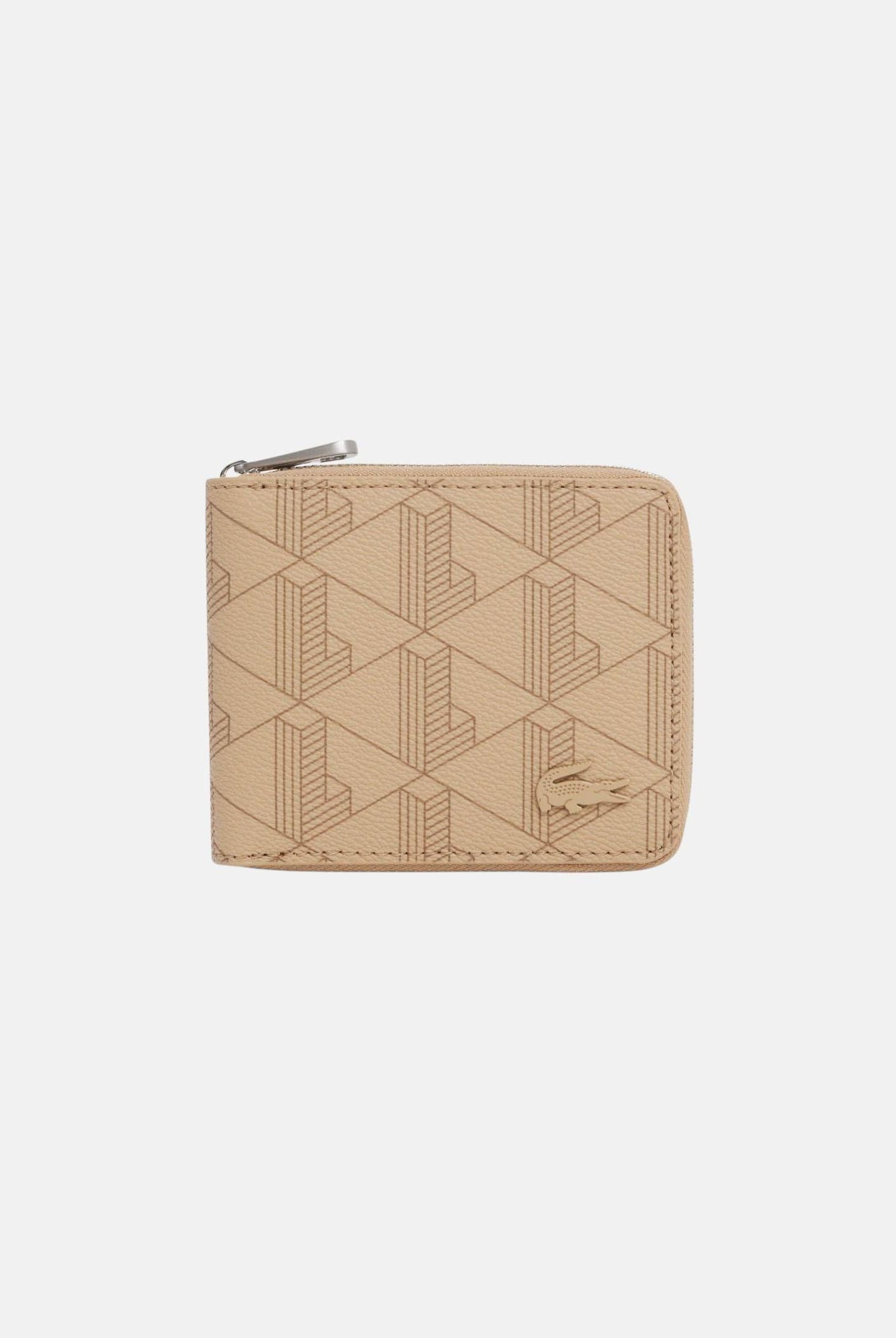 LACOSTE Portafogli beige da uomo con motivo monogram NH4005 R59 LACOSTE