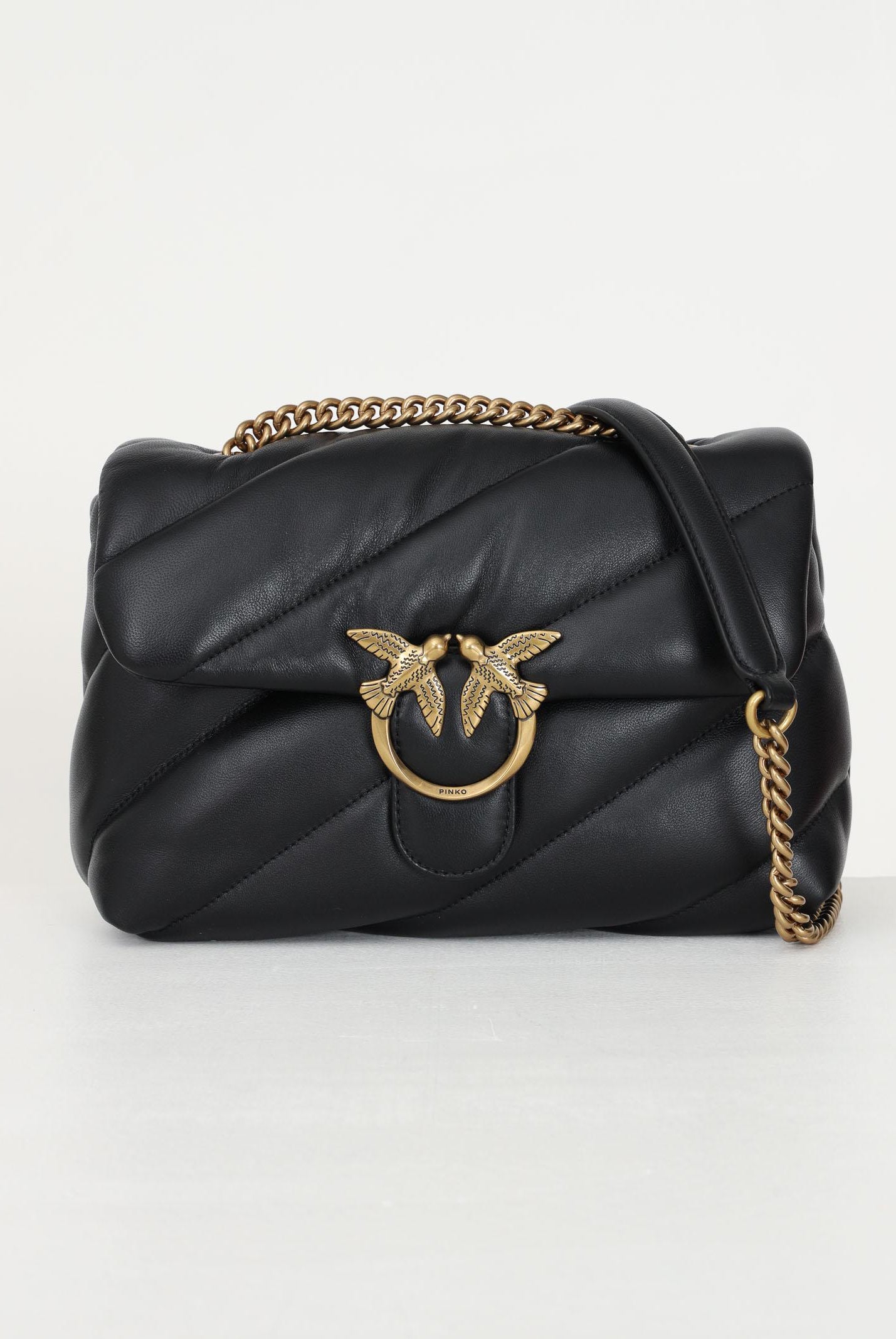 PINKO Borsa a tracolla Classic Love Bag Puff nera da donna 100038A0F2 Z99Q PINKO