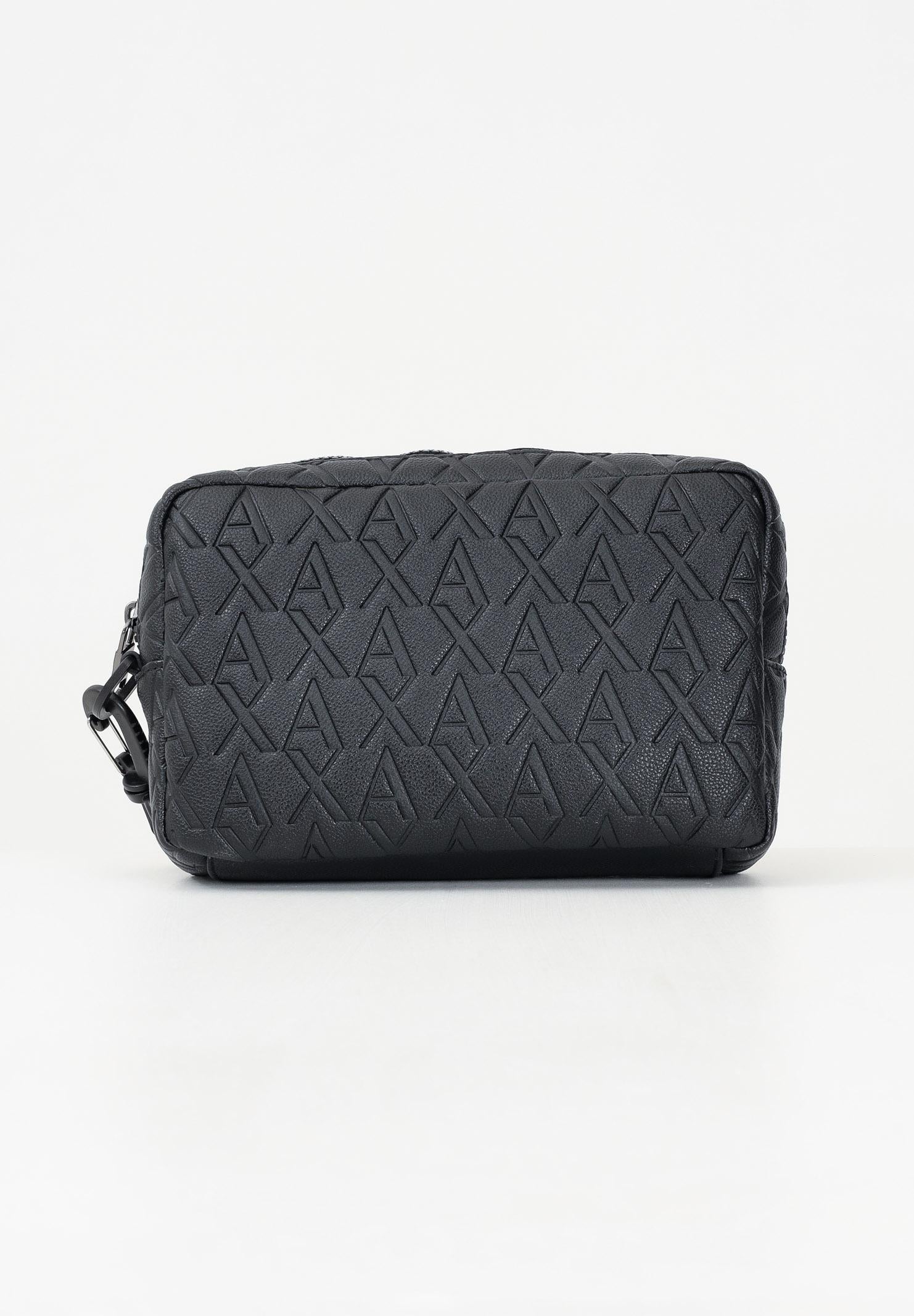 ARMANI EXCHANGE Pochette nera da uomo con logo monogram XM001272AF12133 UC001 ARMANI EXCHANGE