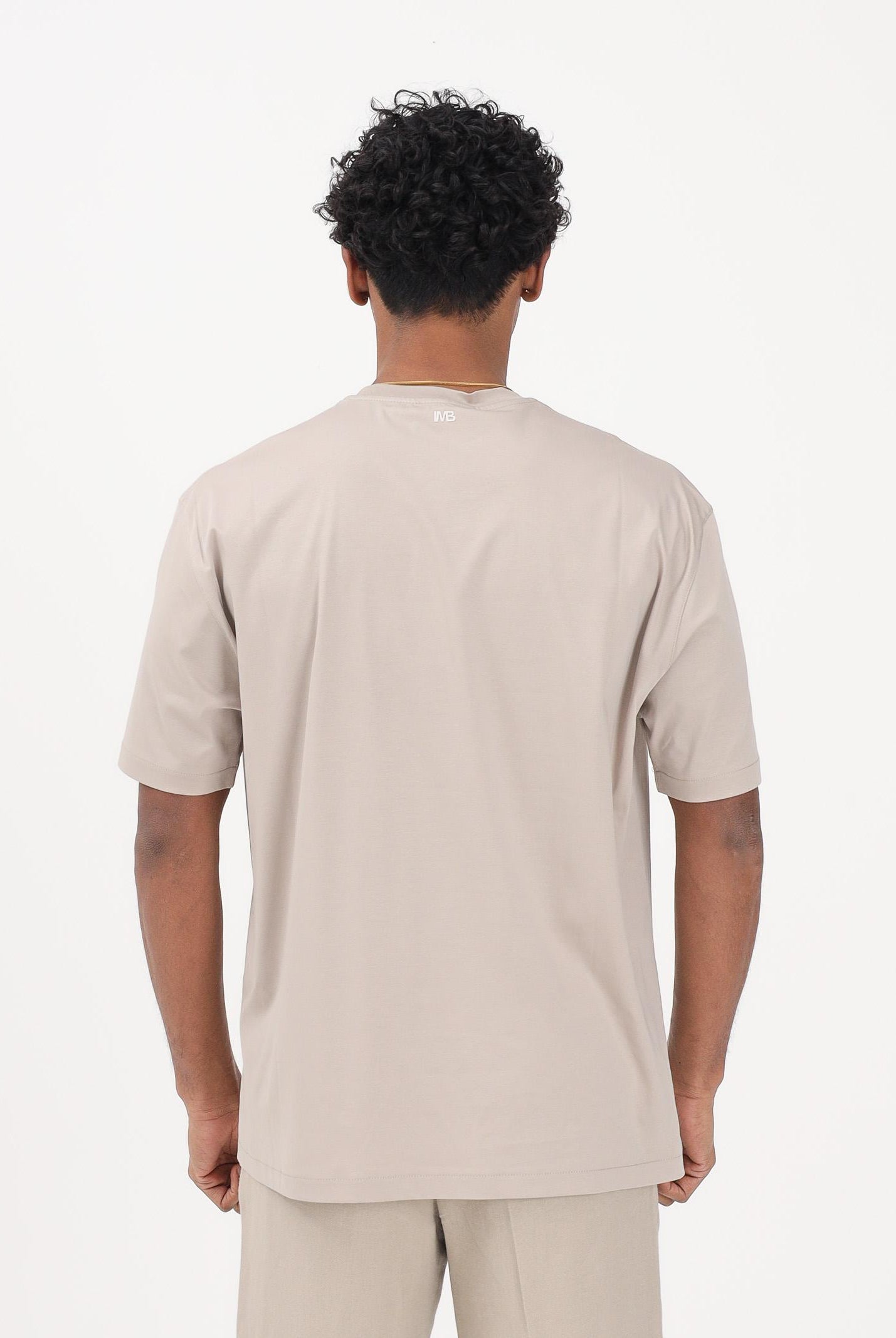 I'M BRIAN T-shirt a manica corta beige da uomo TS3742 0025 I'M BRIAN