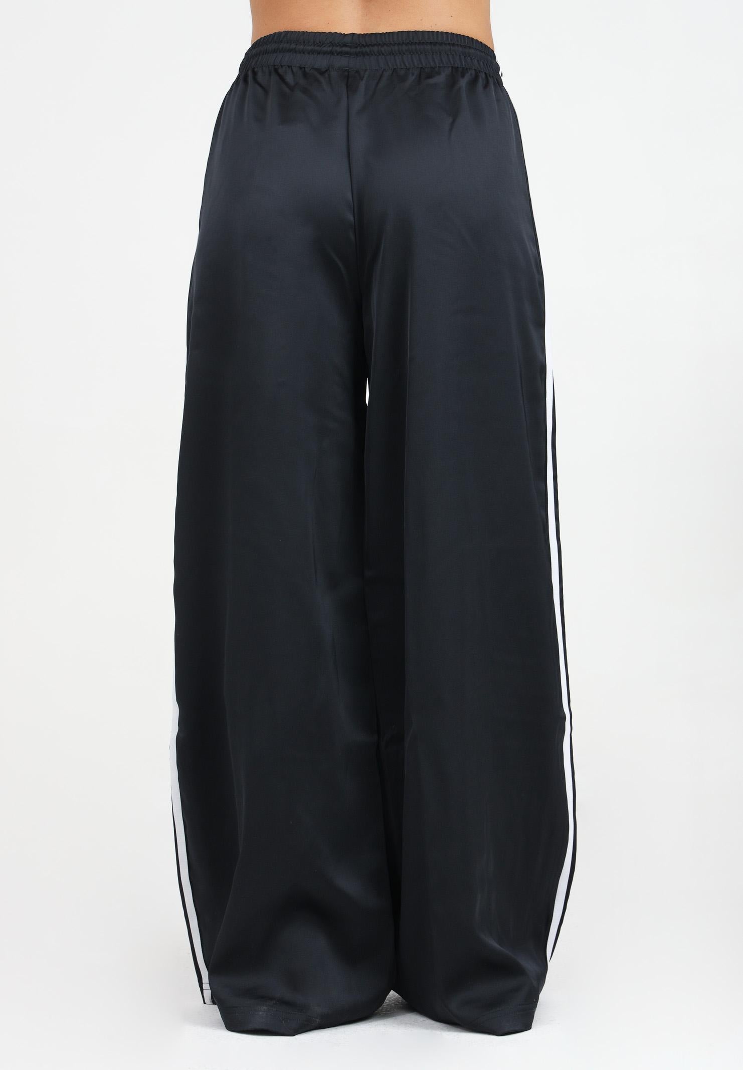 ADIDAS ORIGINALS Pantalone sportivo Adicolor Satin Wide Leg nero da donna IU2520 ADIDAS ORIGINALS