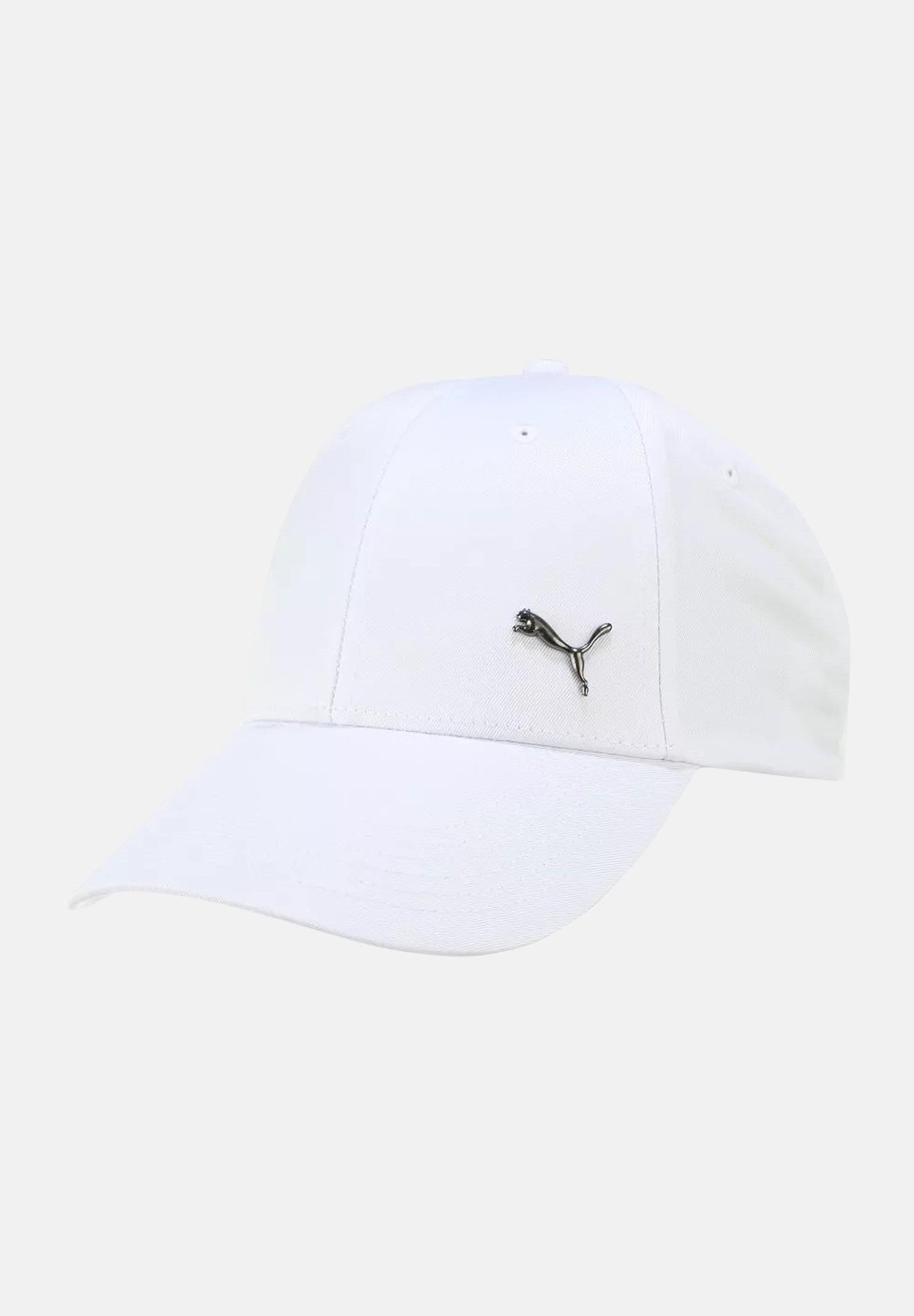 PUMA Cappello con visiera ESS Metal PUMA Cat bianco per uomo e donna 025994 07 PUMA
