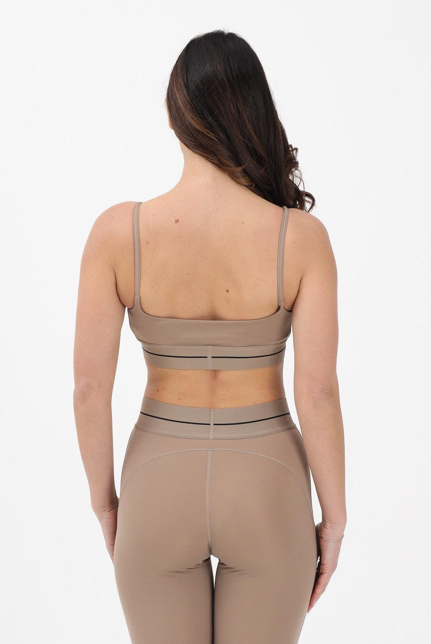 ADIDAS PERFORMANCE Top sportivo HYPERGLAM RIB beige da donna KQ5194 . ADIDAS PERFORMANCE