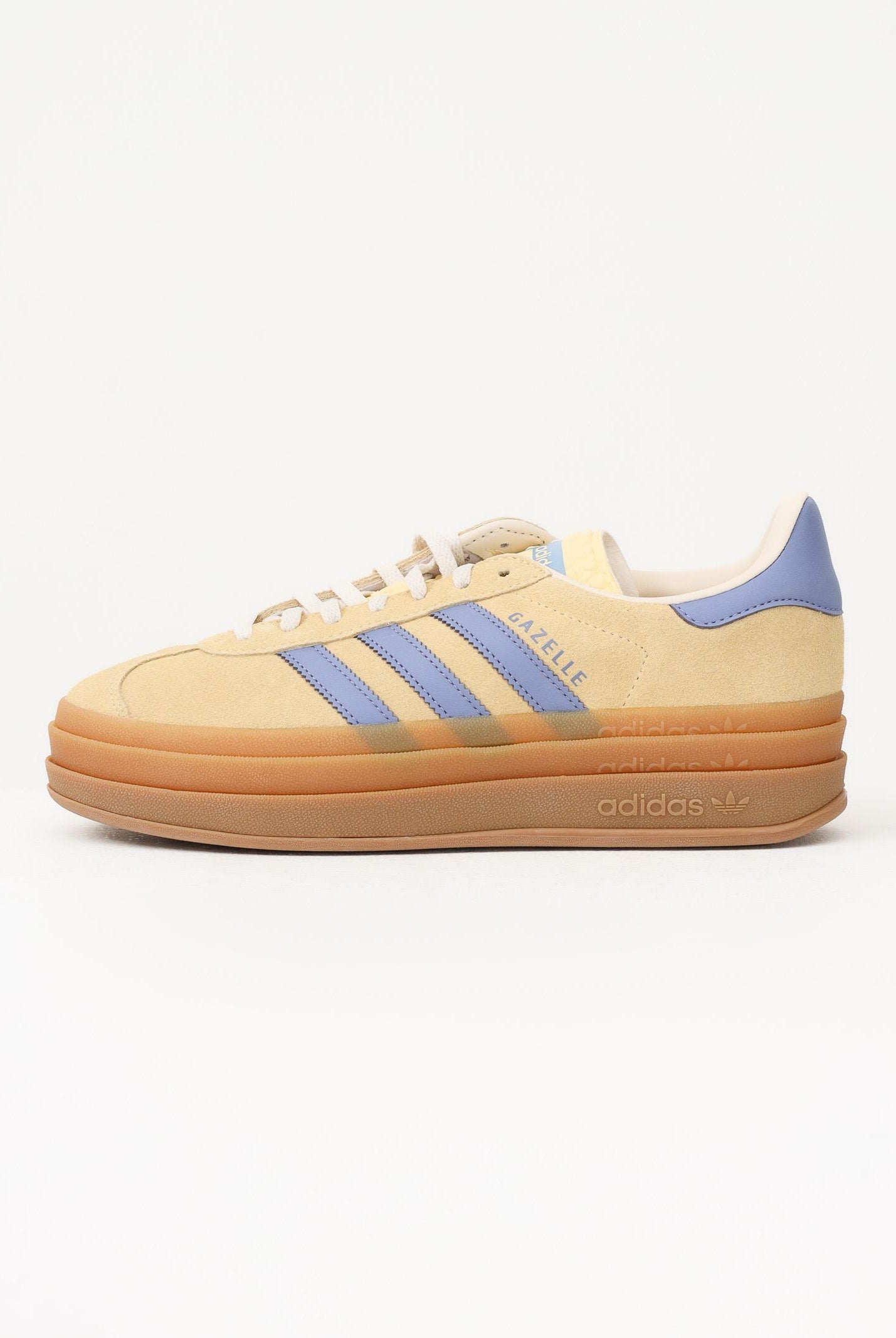 ADIDAS ORIGINALS Sneakers Gazelle Bold gialle e lilla da donna IH6457 . ADIDAS ORIGINALS