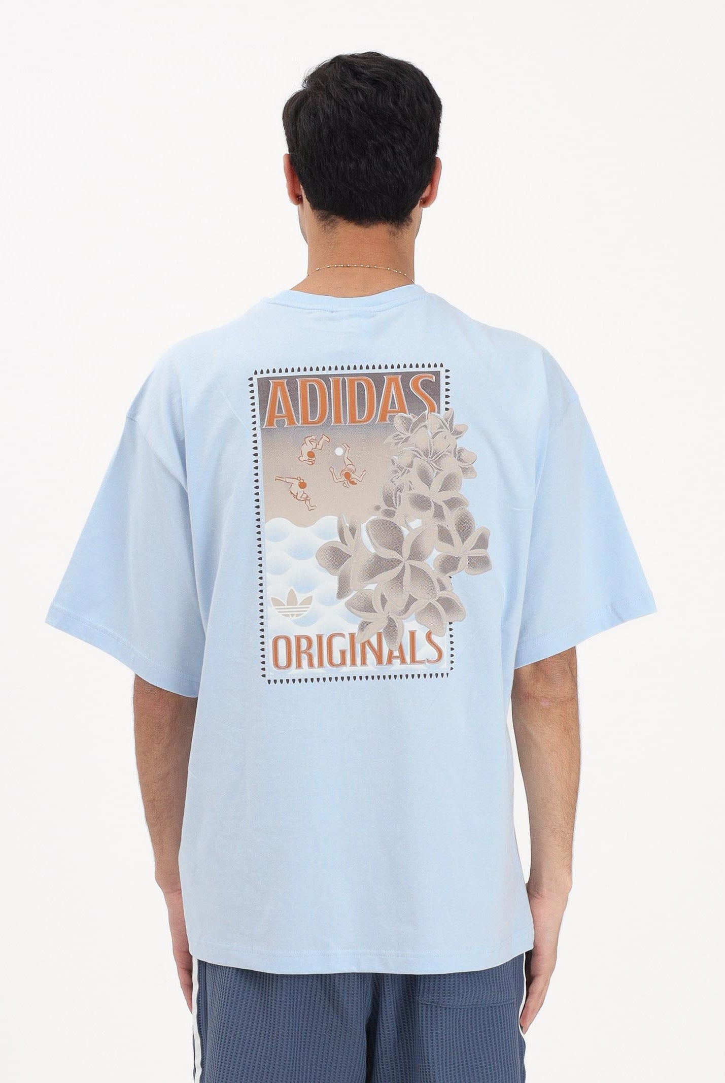 ADIDAS ORIGINALS T-shirt a manica corta Graphic azzurra da uomo KX1263 . ADIDAS ORIGINALS