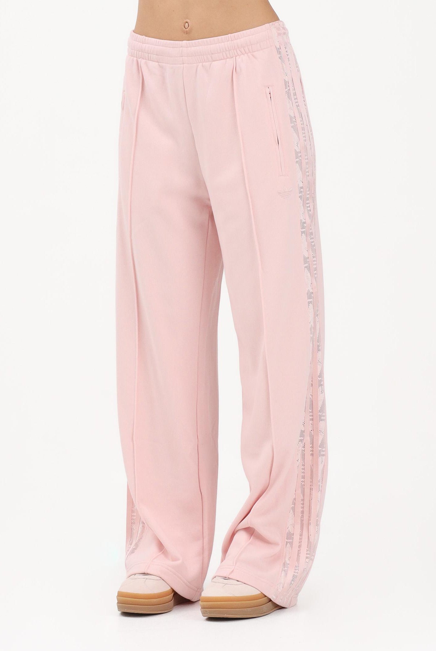 ADIDAS ORIGINALS Pantalone sportivo FIREBIRD IN PIZZO rosa da donna KC6444 . ADIDAS ORIGINALS