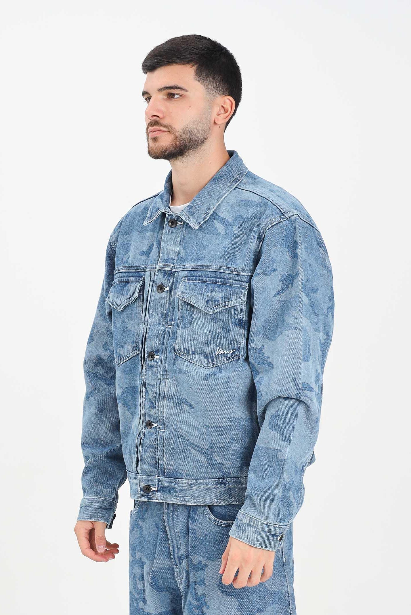 VANS Giubbotto in denim camouflage da uomo VN000P7DCDX1 . VANS
