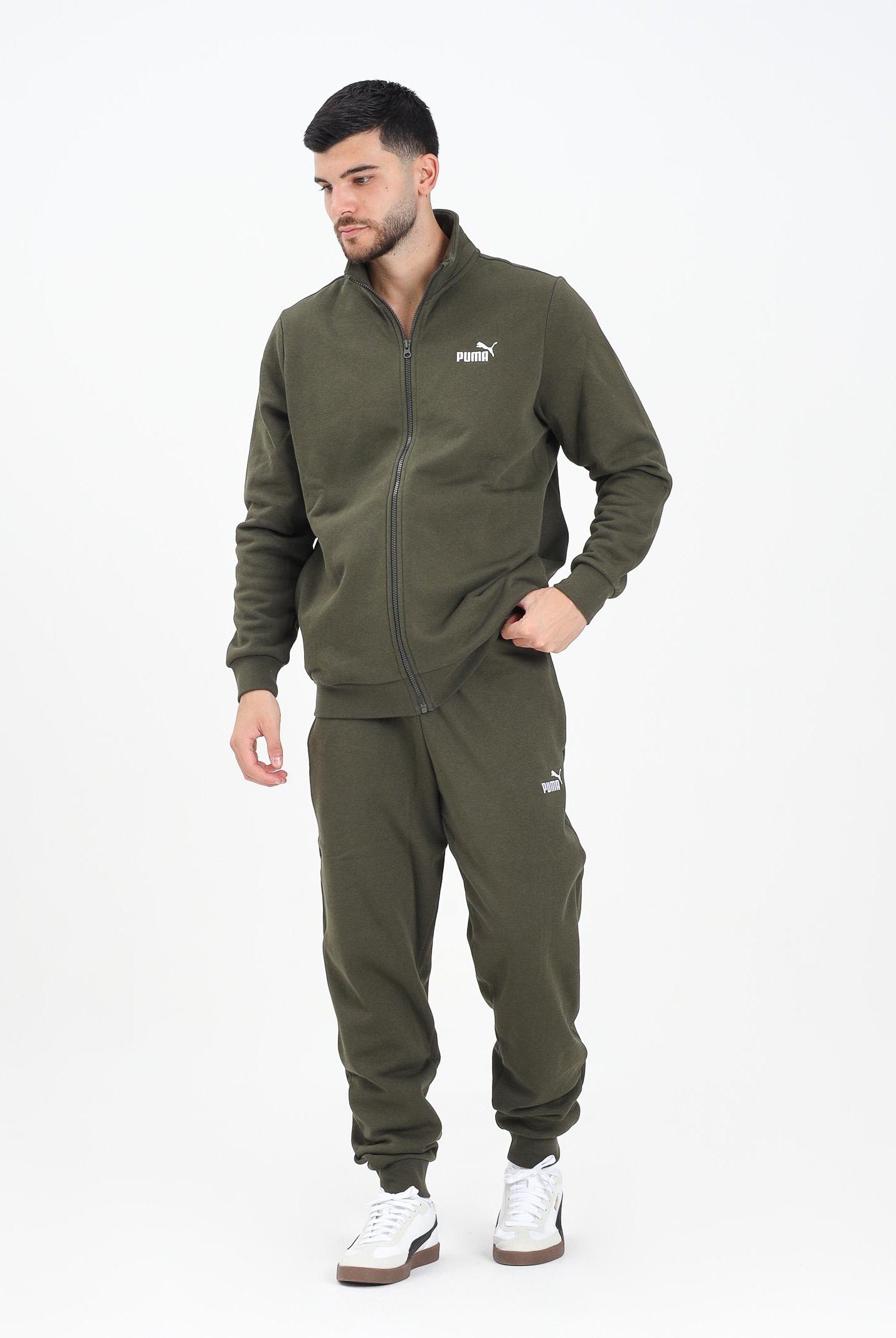 PUMA Tuta Essentials verde da uomo 688175 70 PUMA