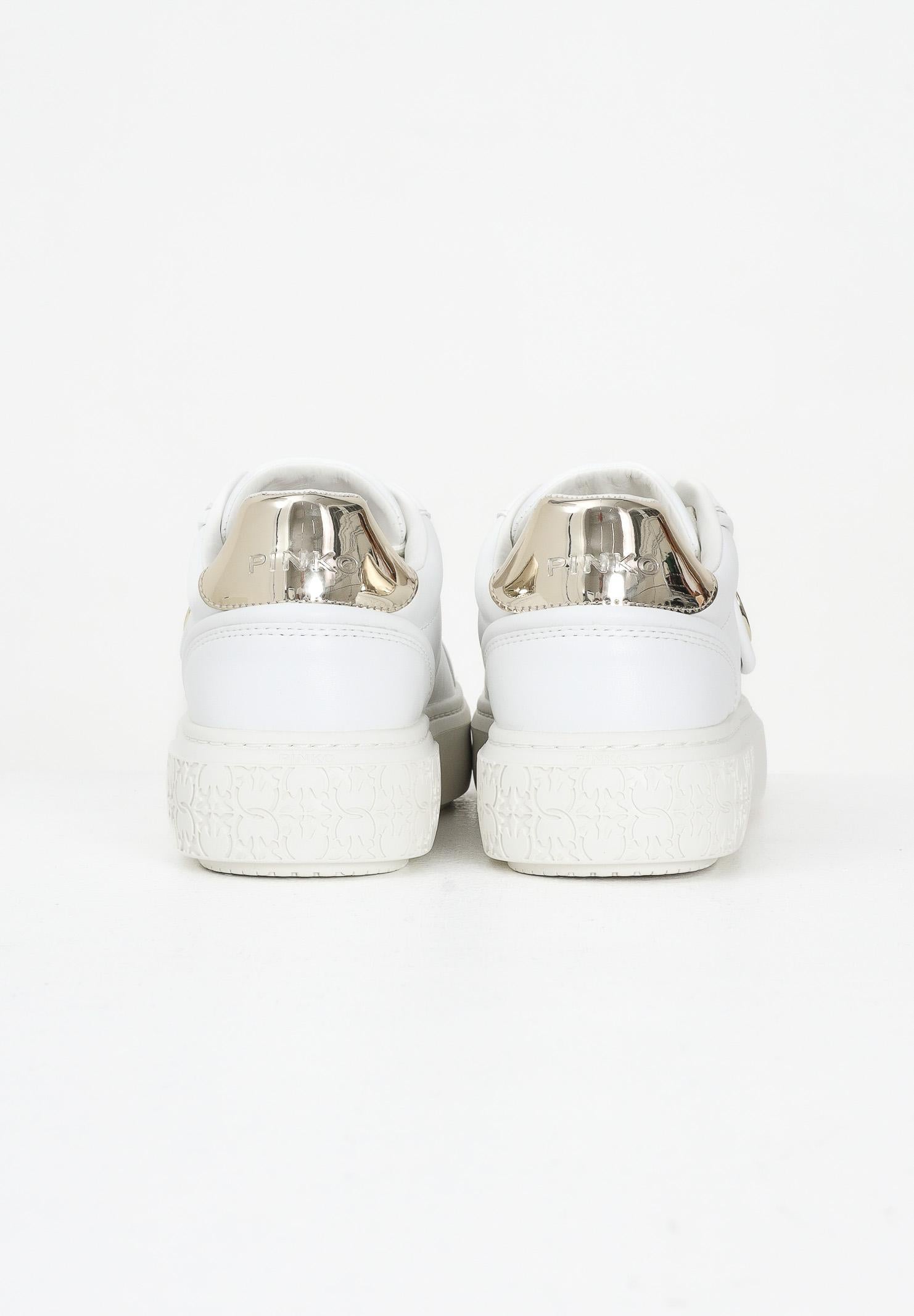 PINKO Sneakers bianche da donna con logo Pinko Love Birds SS0041P087Z1B PINKO