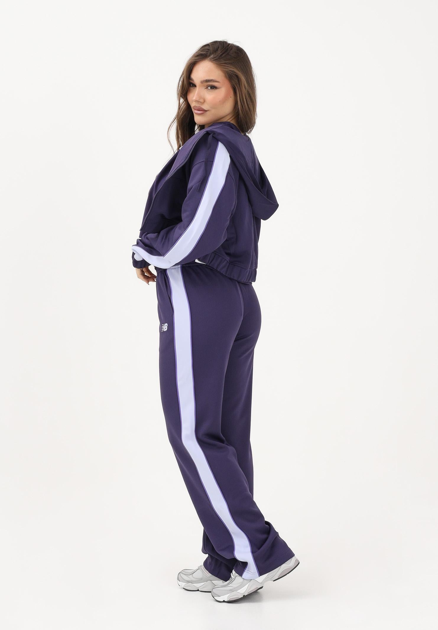 NEW BALANCE Pantalone sportivo Interlock viola da donna WB61Q2R4BOY . NEW BALANCE