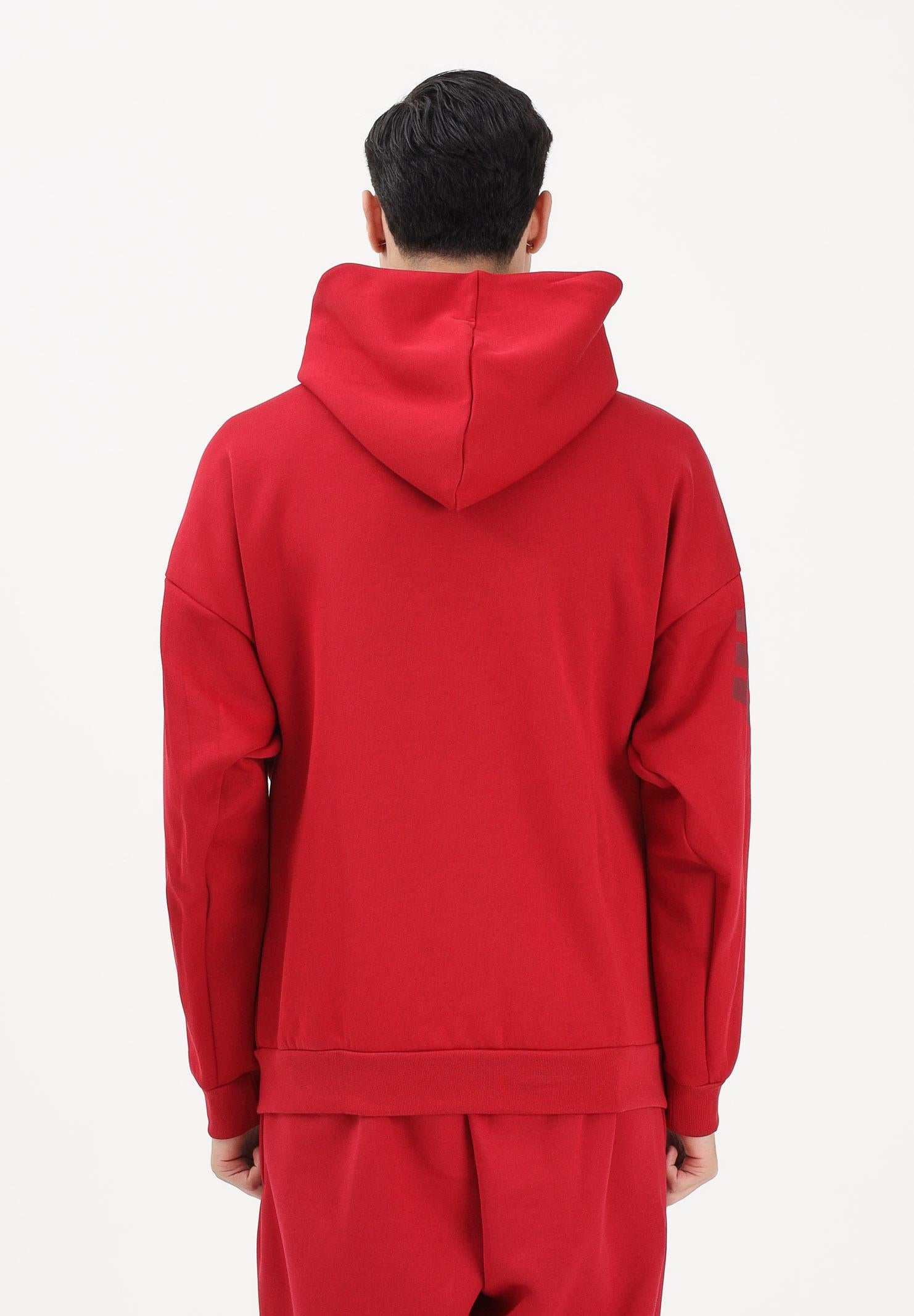 ADIDAS PERFORMANCE Felpa con zip Future Icons 3-Stripes Woven rossa da uomo KD5233 . ADIDAS PERFORMANCE