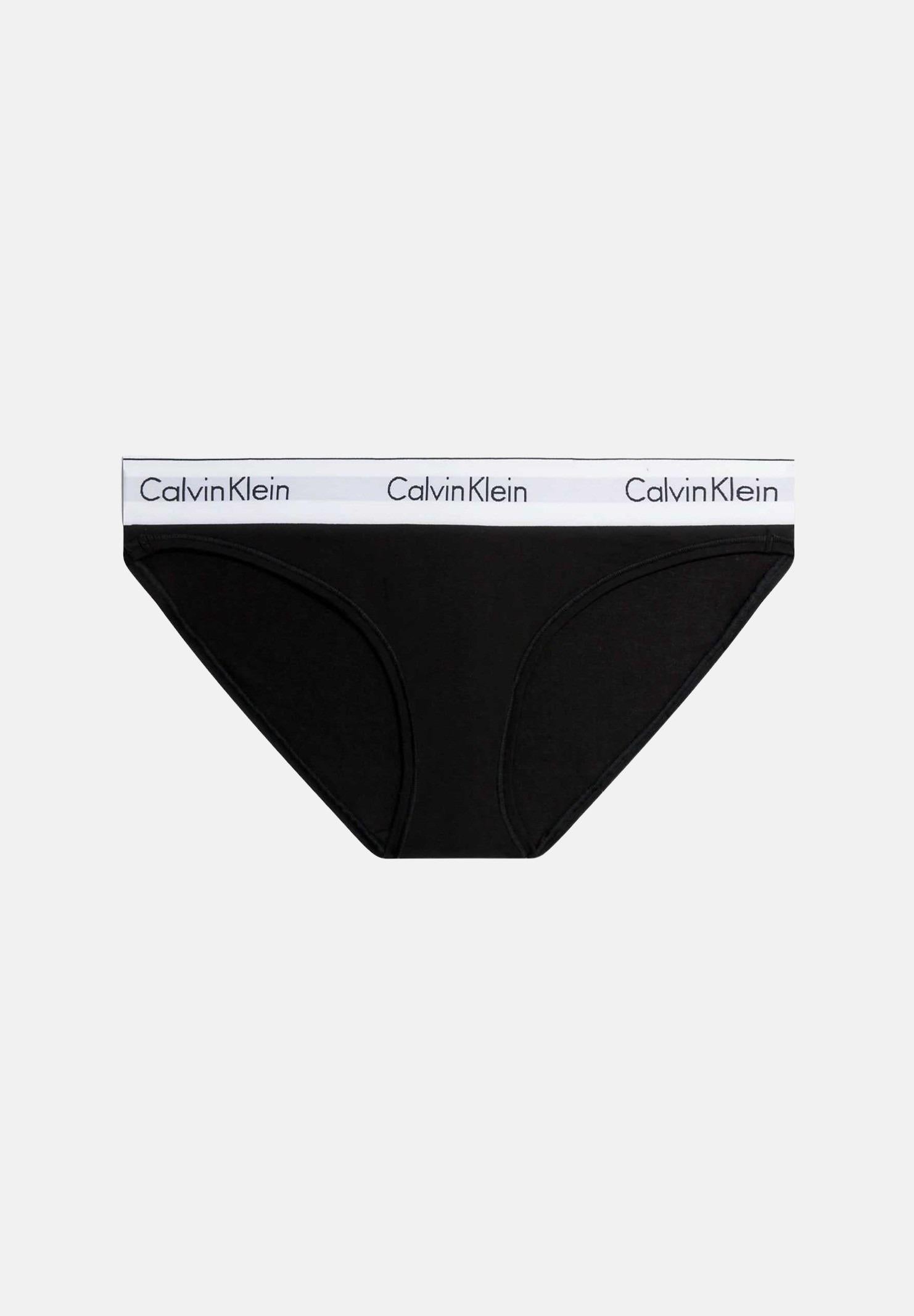 CALVIN KLEIN Slip nero da donna con fascia elastica logata 0000F3787E 001 CALVIN KLEIN
