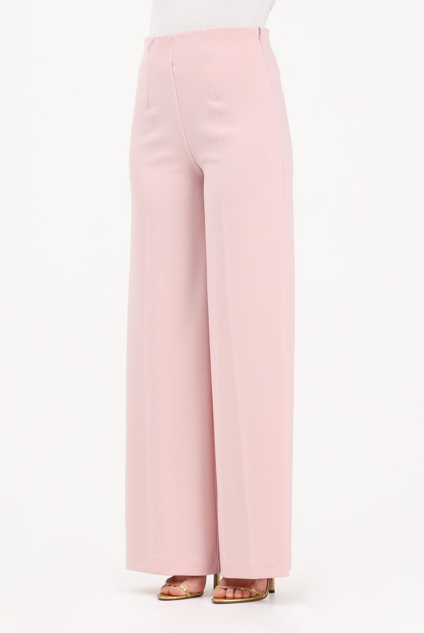 VICOLO Pantalone elegante rosa da donna dal taglio palazzo TAB0259 ABU30 VICOLO
