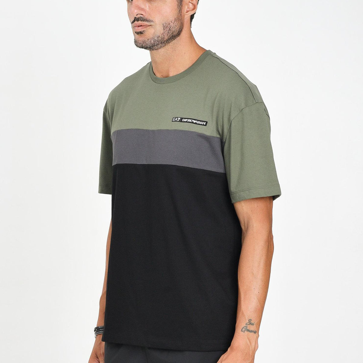 Maglietta Maniche Corte Maglietta Uomo Con Stampa Frontale E - Foto 12