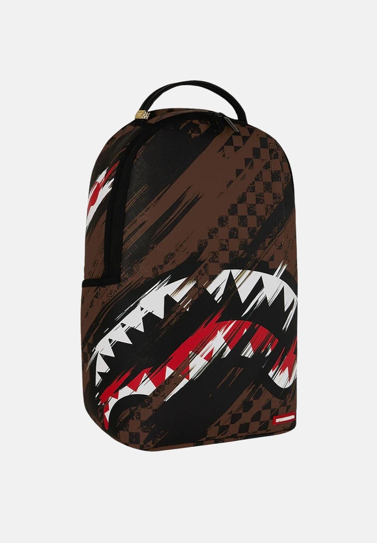 SPRAYGROUND Zaino Smeared Grunge marrone e nero per uomo e donna 910B8556NSZ . SPRAYGROUND