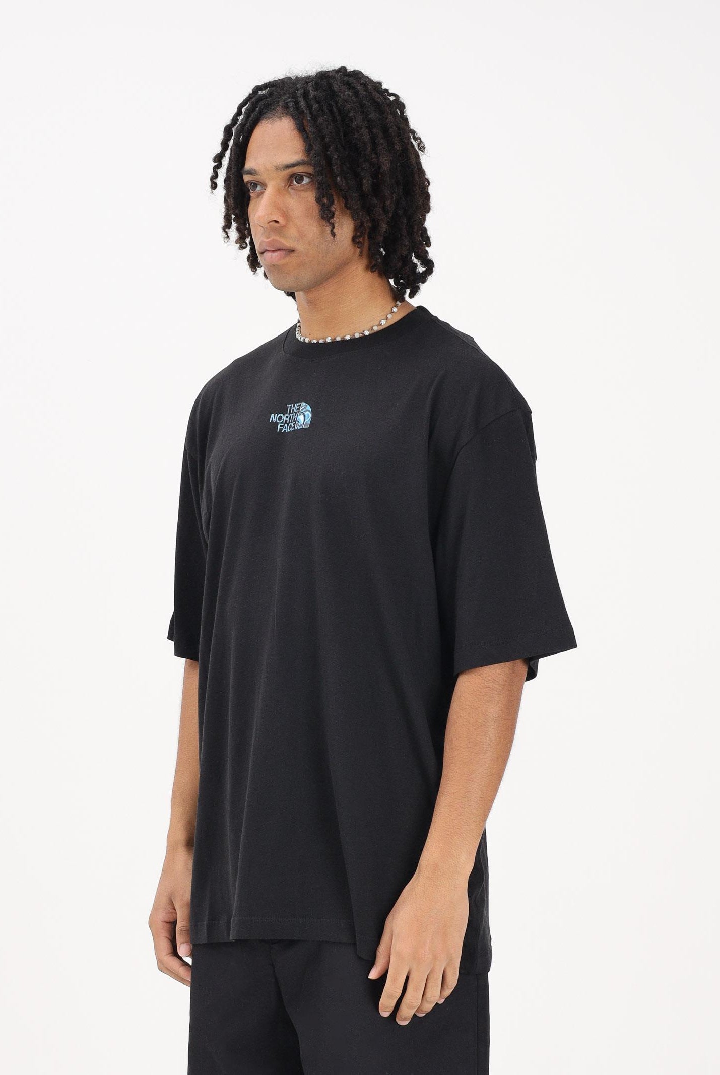 THE NORTH FACE T-shirt a manica corta Central Liquid nera da uomo NF0A8G9UJK31 . THE NORTH FACE