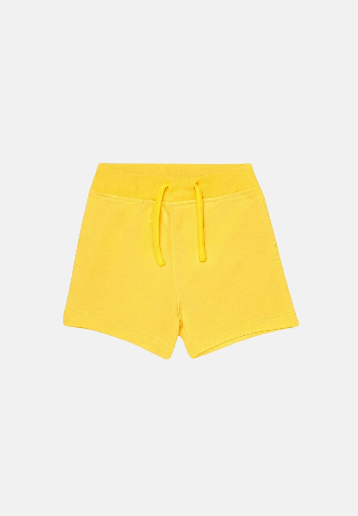 DSQUARED2 Shorts giallo da neonato con stampa sul retro DQ3280D0AGW DQ220 DSQUARED2