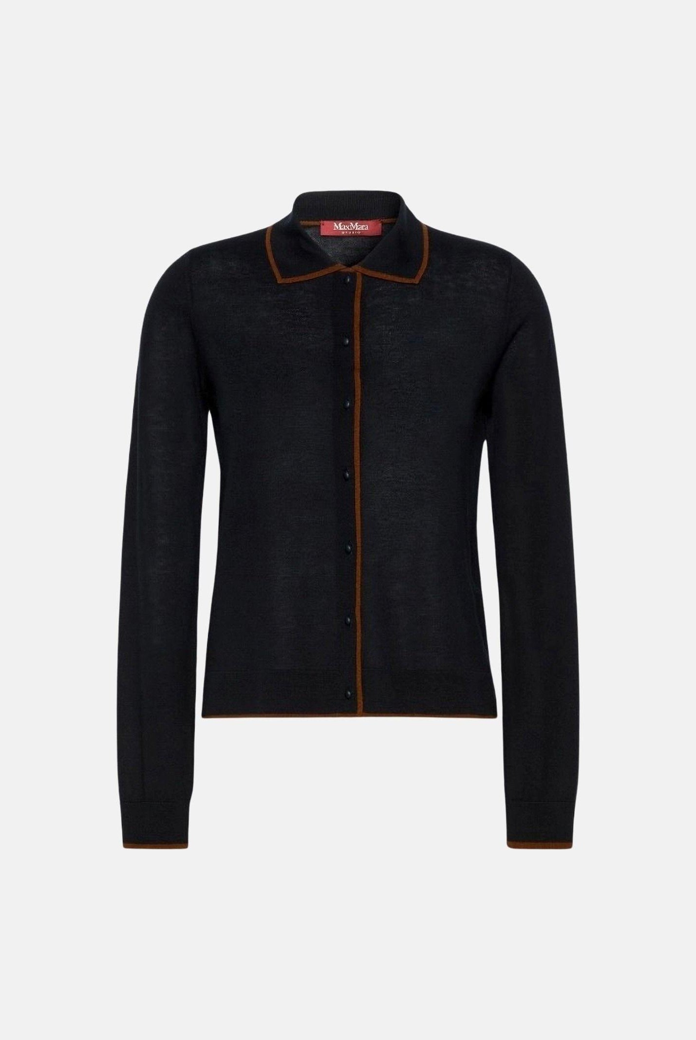 MAX MARA Cardigan blu in fillato di lana e seta MSTTARGA da donna 2626346011600 014 MAXMARA