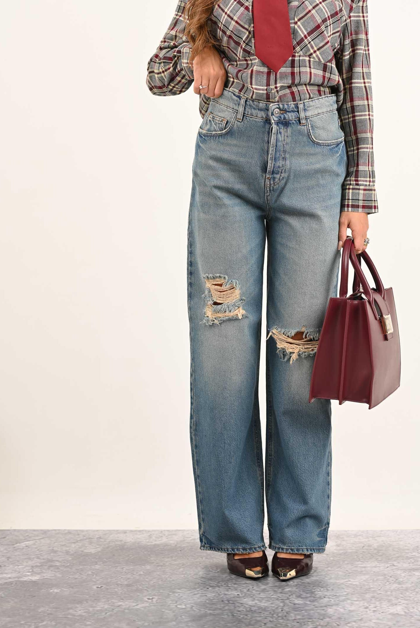 HINNOMINATE Jeans in denim vintage da donna HMABW02339 BL62 HINNOMINATE