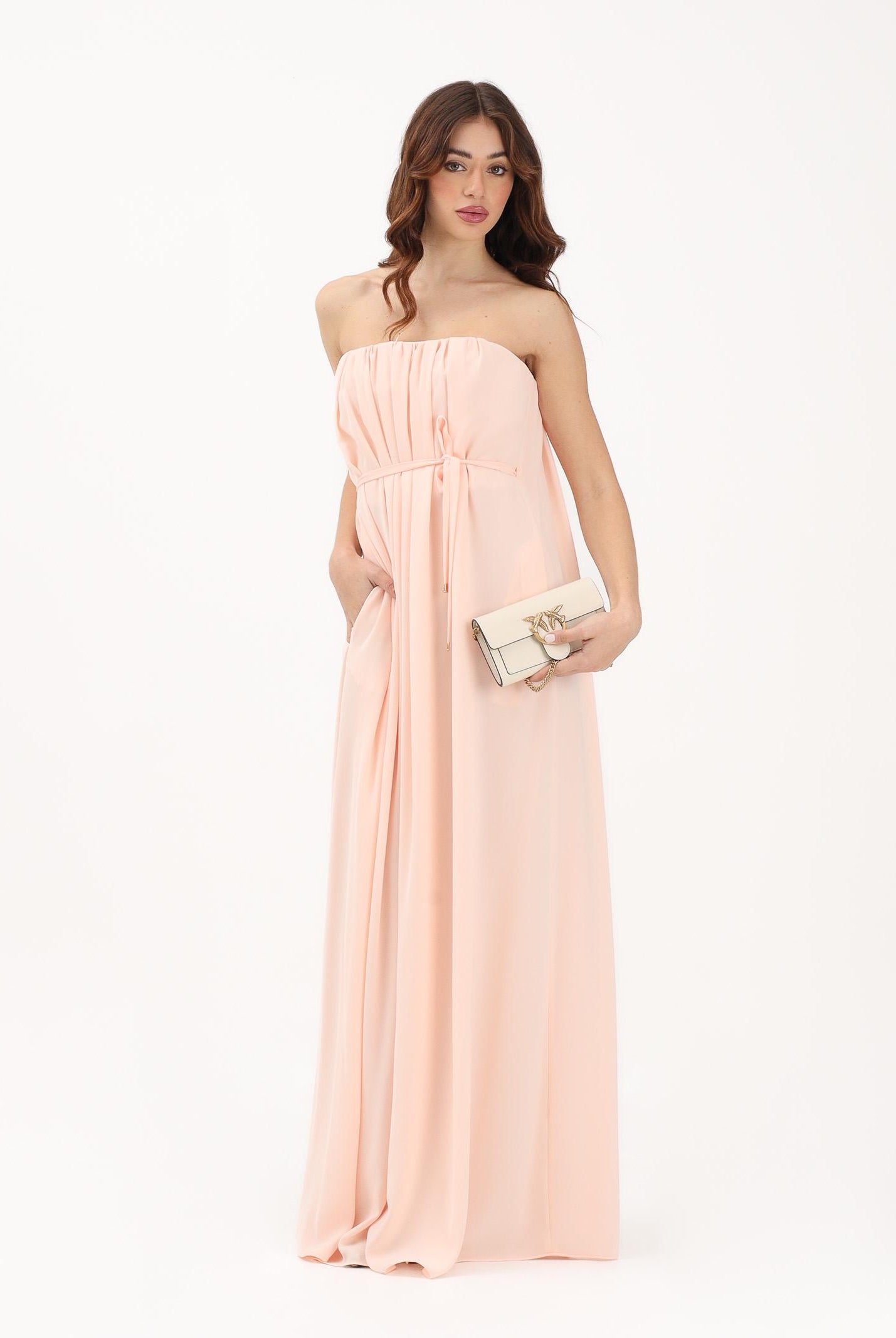 MAX MARA Abito lungo rosa cipria da donna 2616221014600 015 MAX MARA