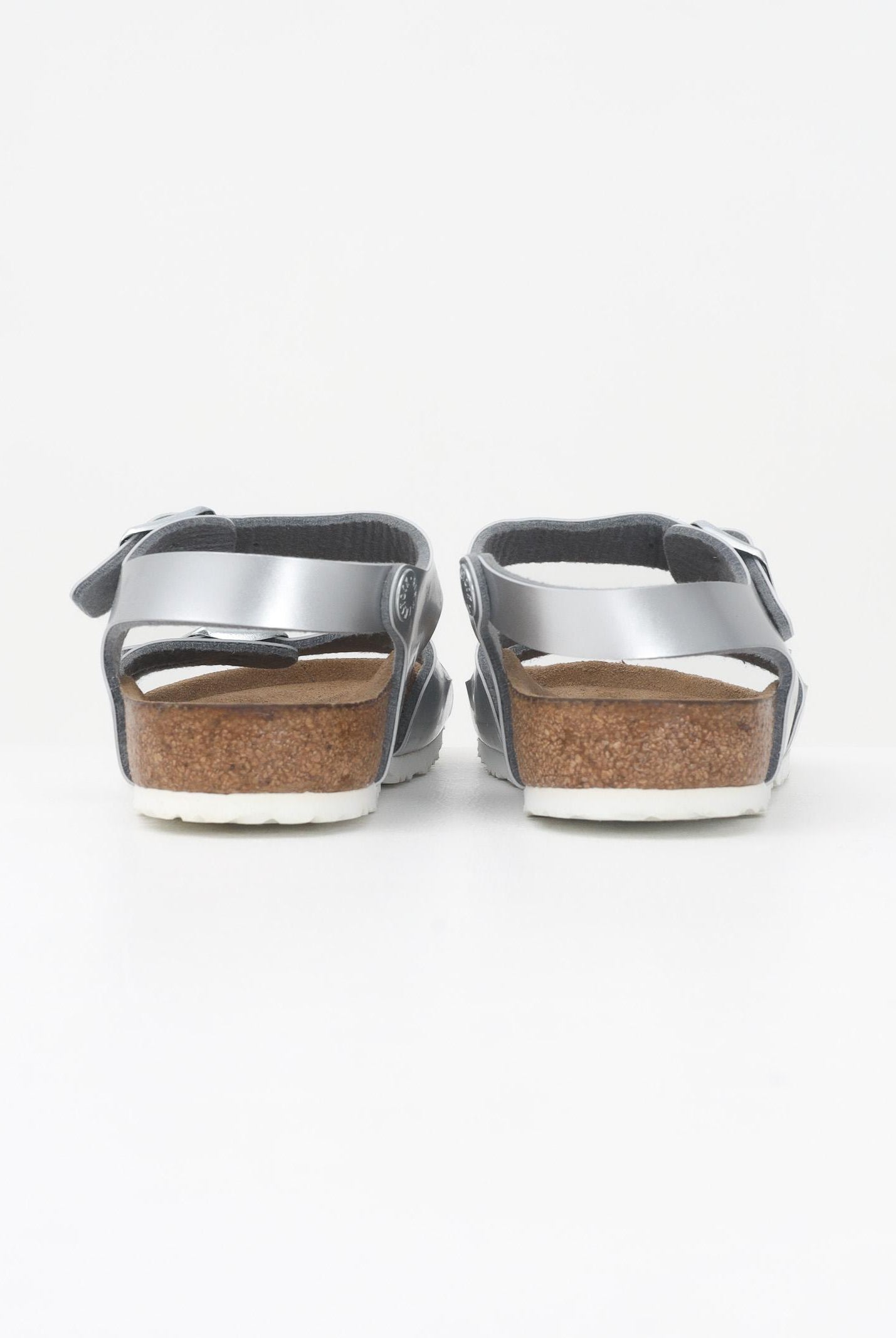BIRKENSTOCK Sandalo Rio Kids argento da bambina 1012518 . BIRKENSTOCK