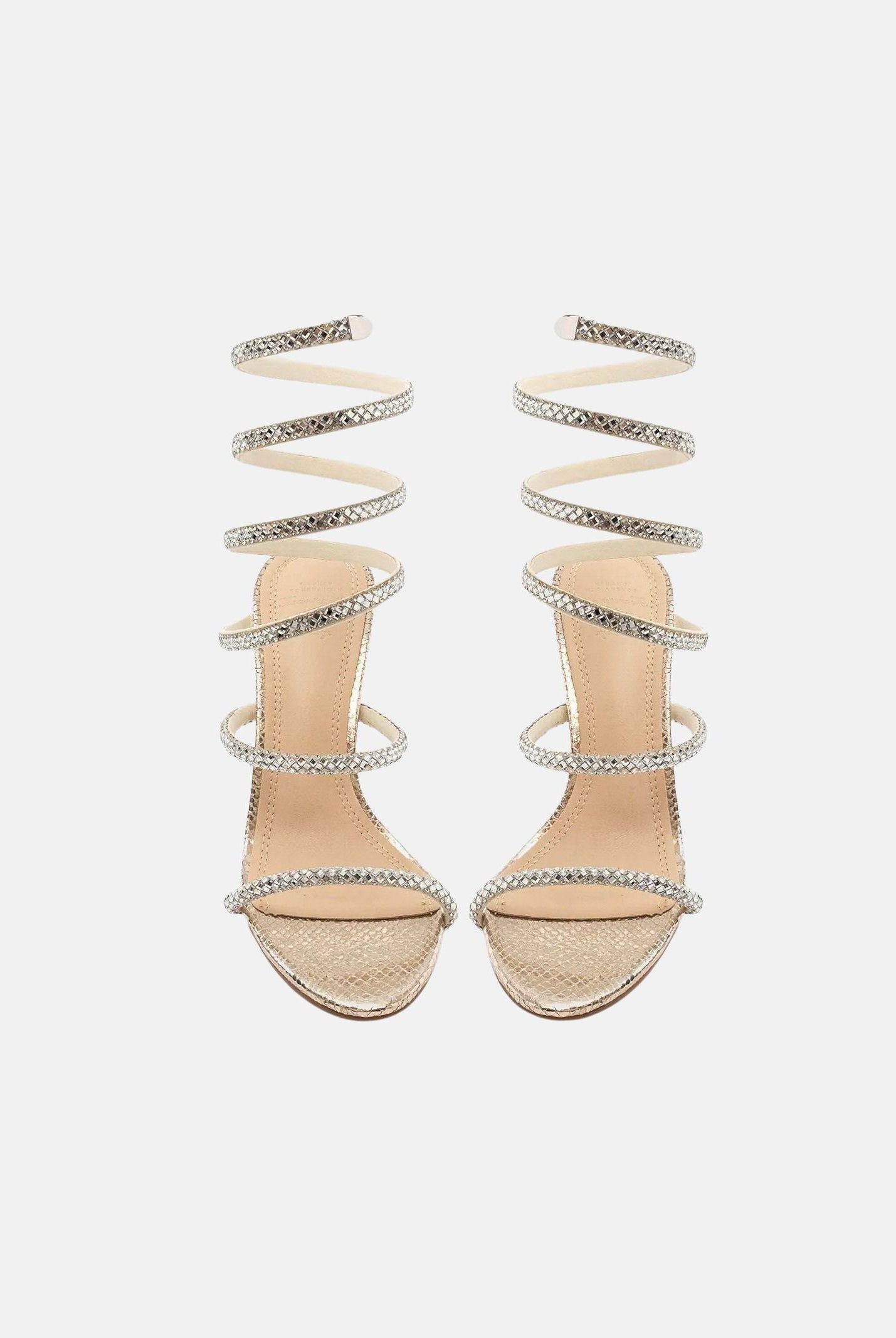 TWENTY FOURHAITCH Sandali con tacco oro da donna SH378ORO62P OR TWENTY FOURHAITCH