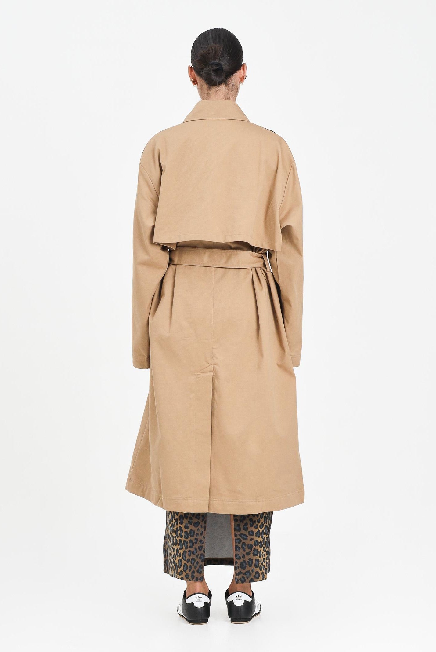 ADIDAS ORIGINALS Trench Adicolor beige da donna JW2663 ADIDAS ORIGINALS