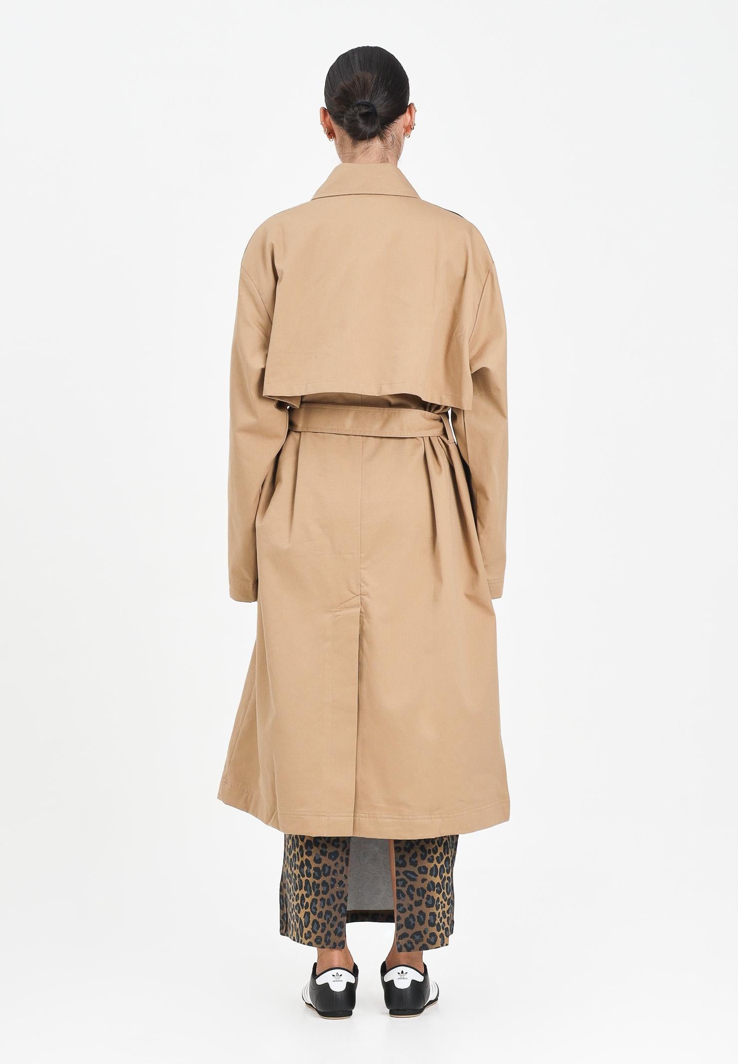 ADIDAS ORIGINALS Trench Adicolor beige da donna JW2663 ADIDAS ORIGINALS