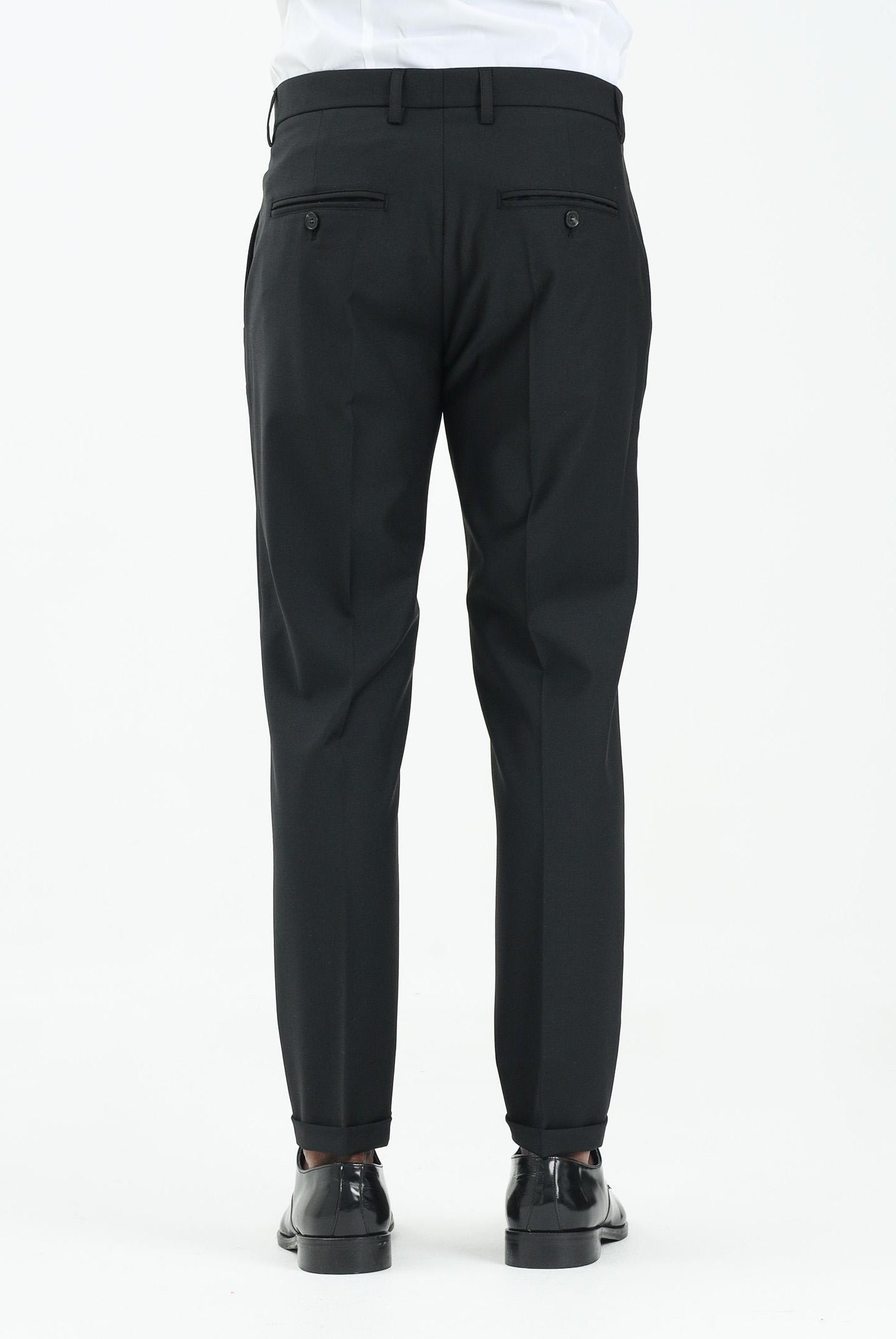 PATRIZIA PEPE Pantalone elegante nero da uomo 5PA429A1WK K102 PATRIZIA PEPE