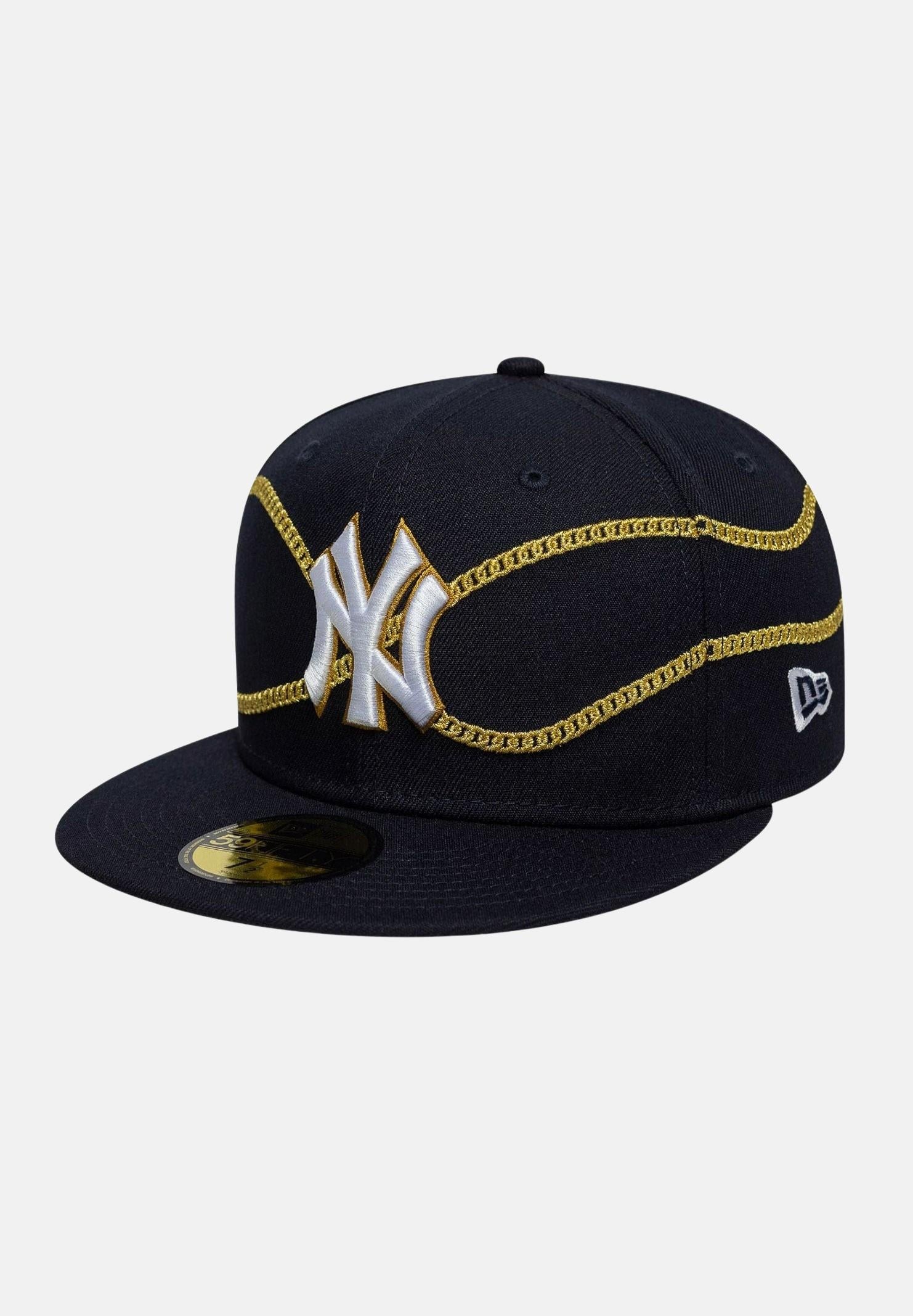 NEW ERA Cappello con visiera 59FIFTY Fitted New York Yankees MLB Chain Wrap blu da uomo 60691169 . NEW ERA