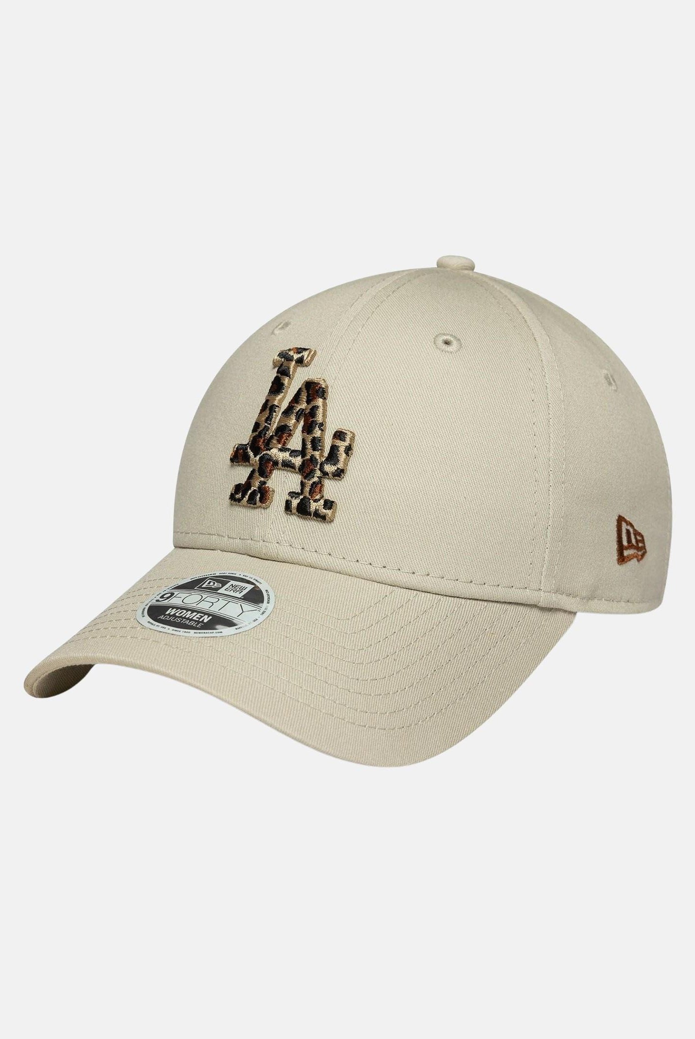 NEW ERA Cappello 9FORTY LA Dodgers MLB Leopard Infill panna da donna 60691329 NEW ERA