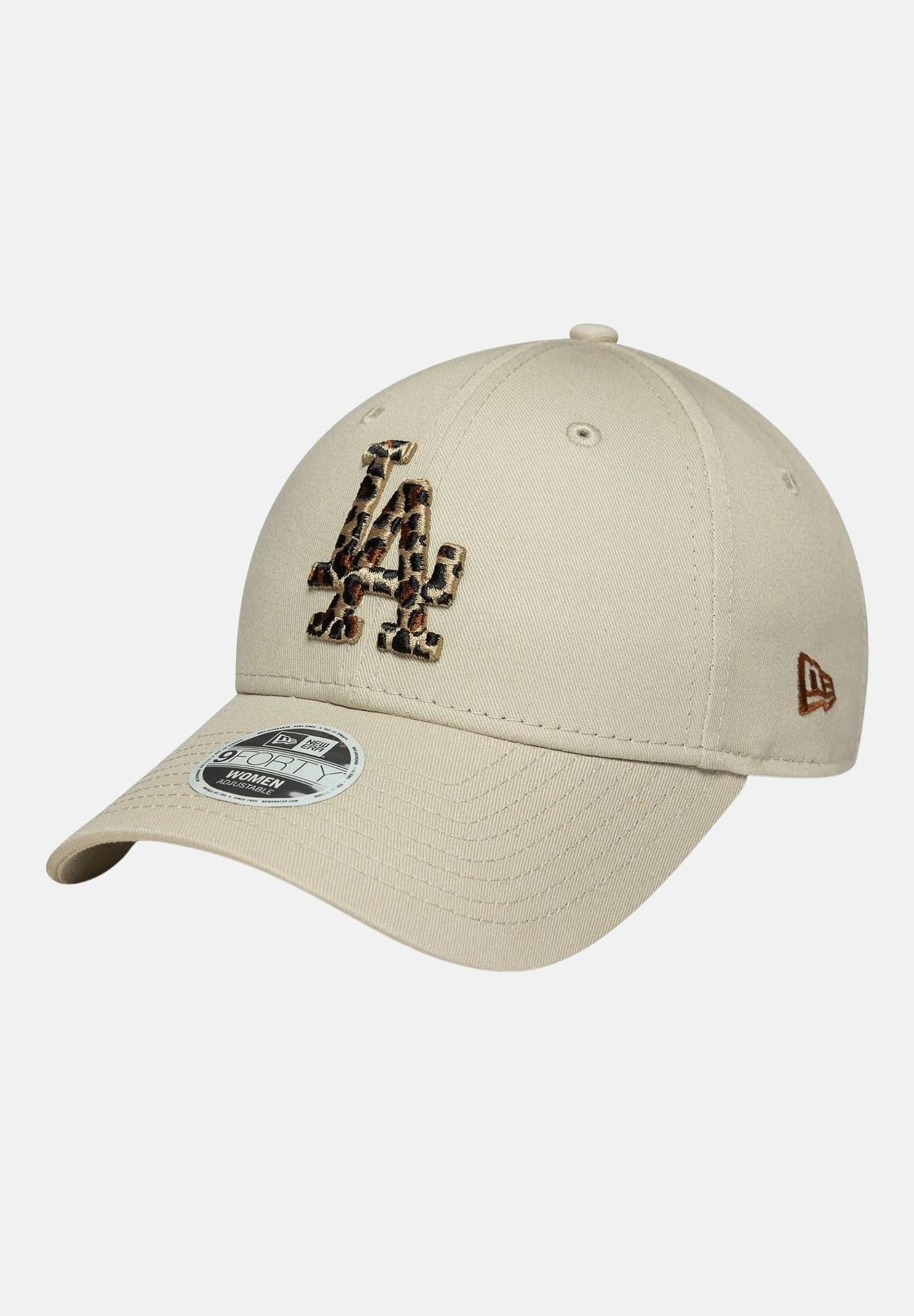 NEW ERA Cappello 9FORTY LA Dodgers MLB Leopard Infill panna da donna 60691329 NEW ERA