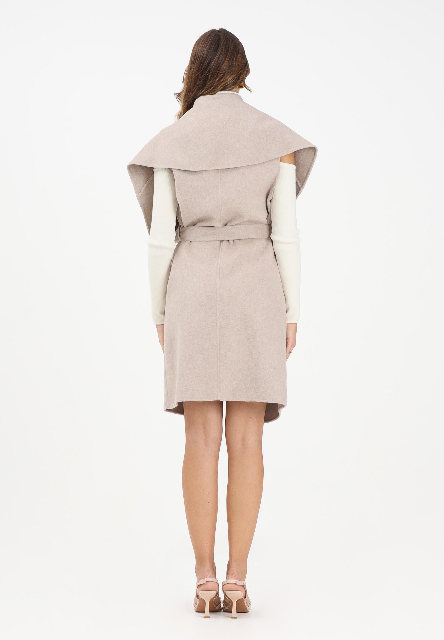 VICOLO Cappotto smanicato beige da donna TF0056 FU114 VICOLO