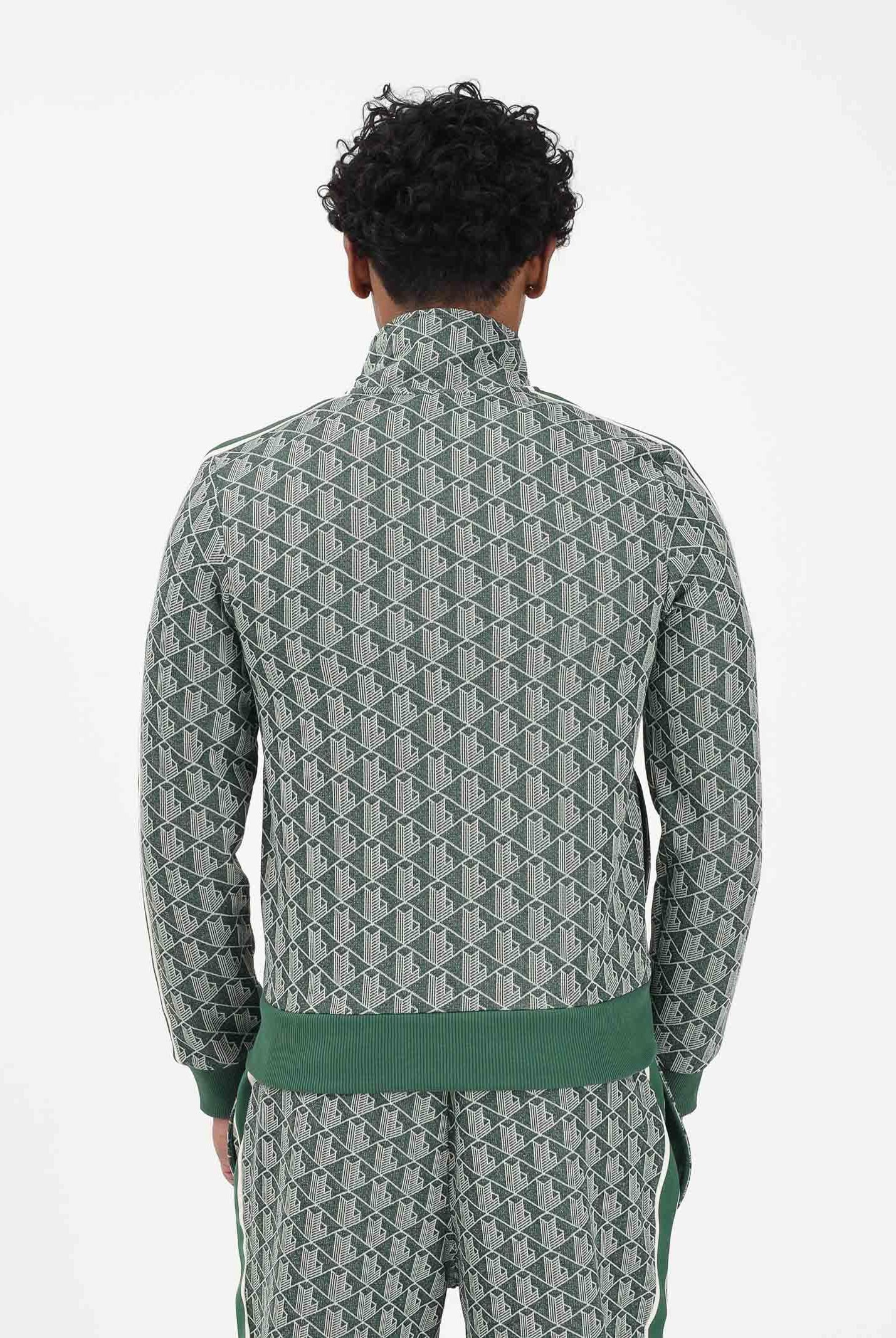 LACOSTE Felpa con zip Paris verde da uomo SH1368 D1R LACOSTE