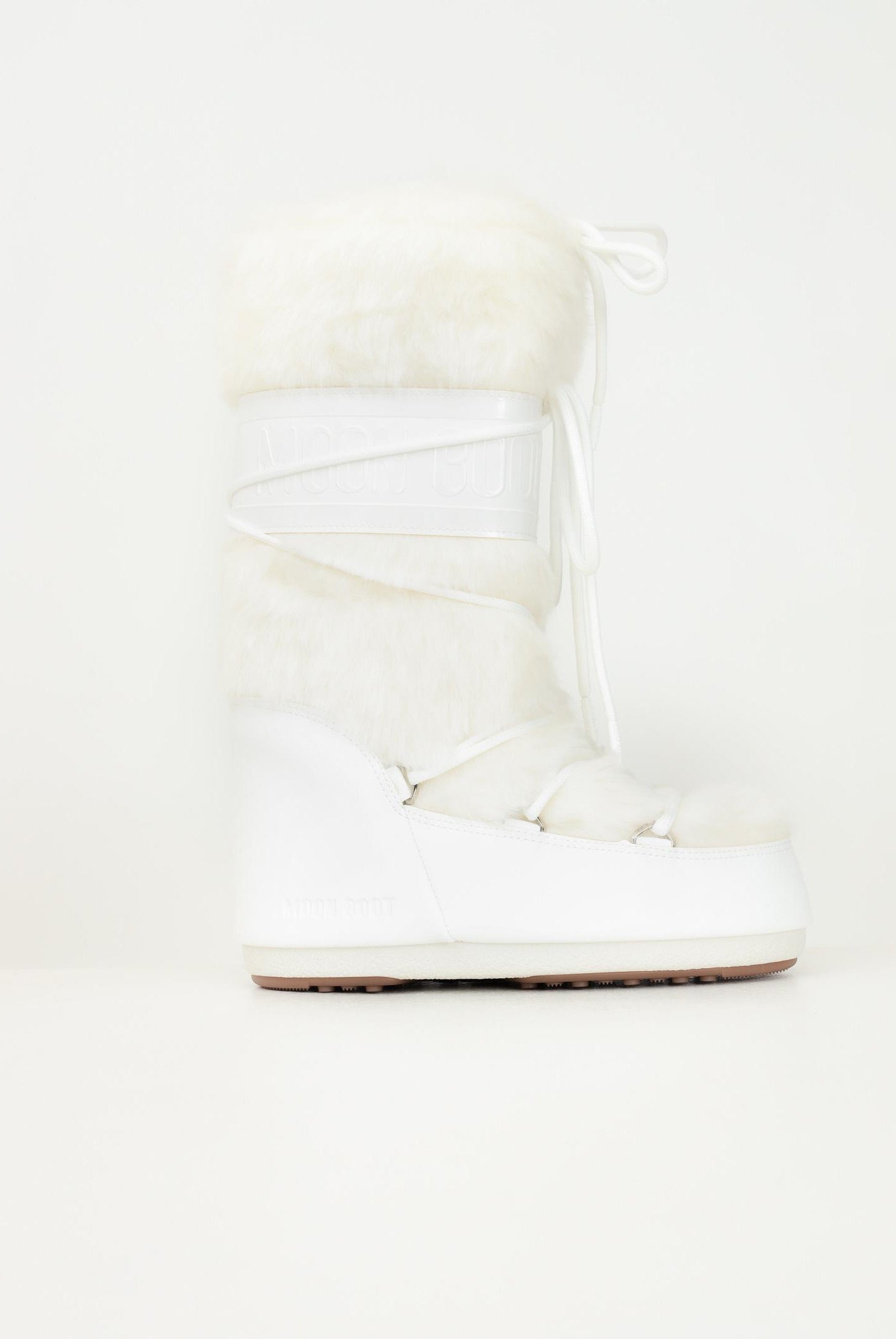 MOON BOOT Stivali da neve ICON in ecopelliccia bianca da donna 80D1408900 A002 MOON BOOT