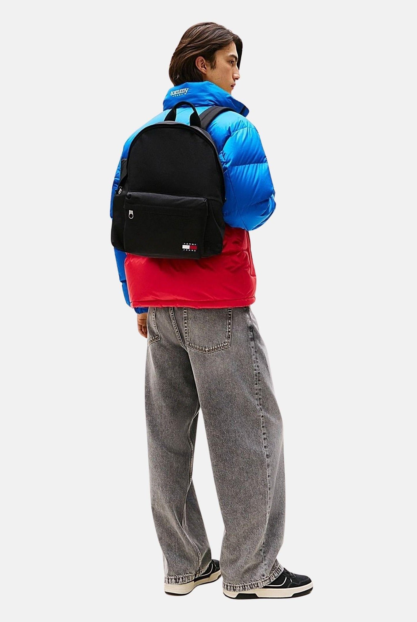 TOMMY JEANS Zaino Essential nero per uomo e donna AM0AM13726 BDS TOMMY JEANS